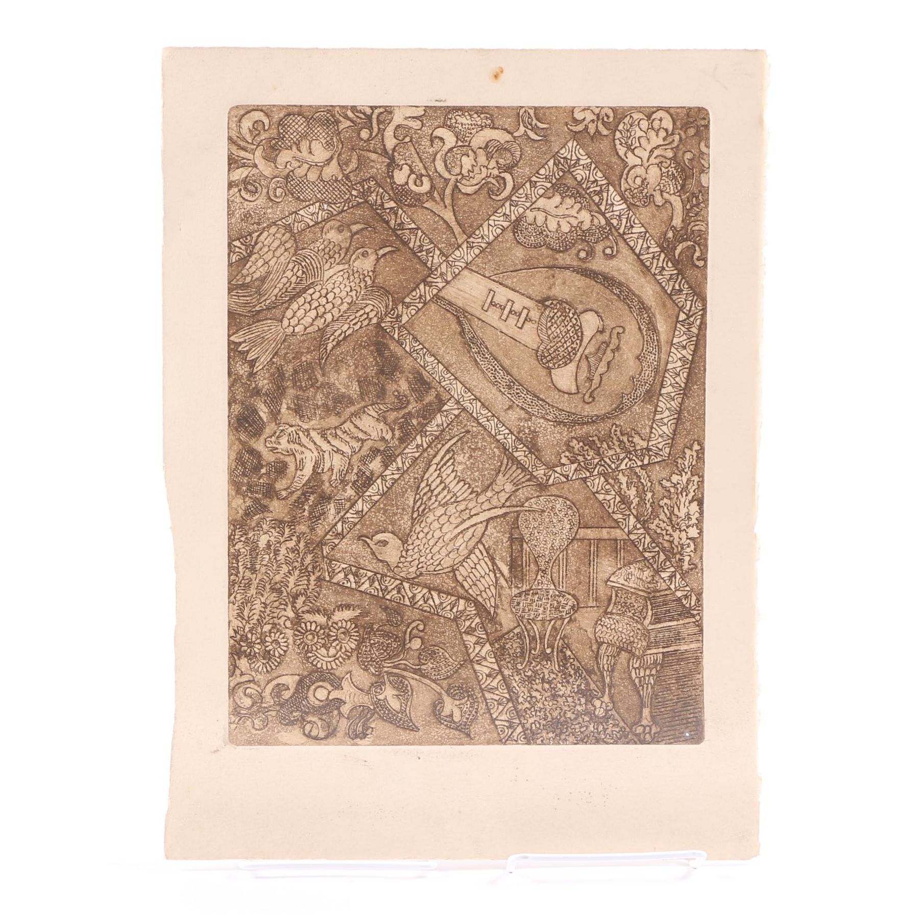 Etching With Aquatint on Paper