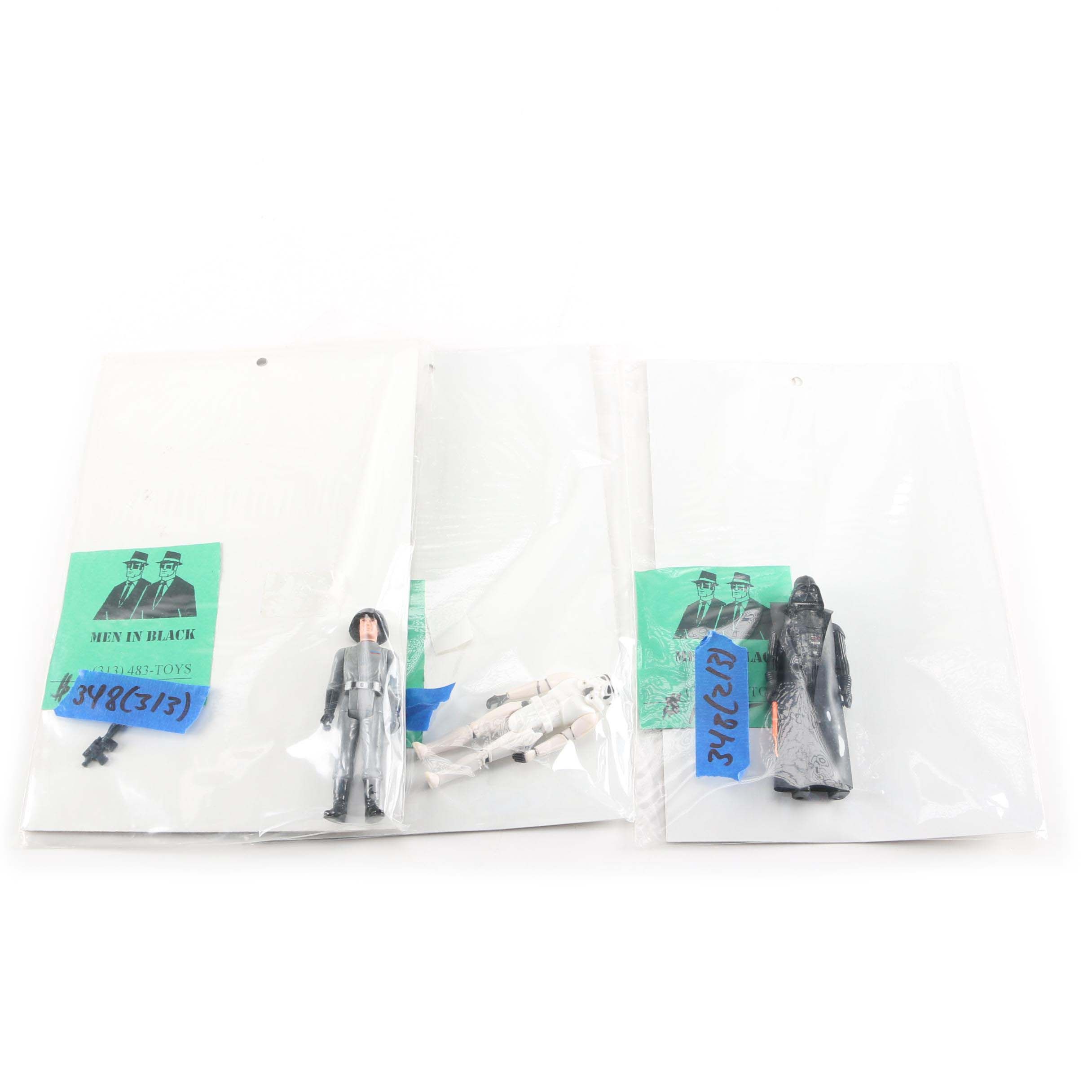 Vintage "Star Wars" Darth Vader and Imperials Action Figures