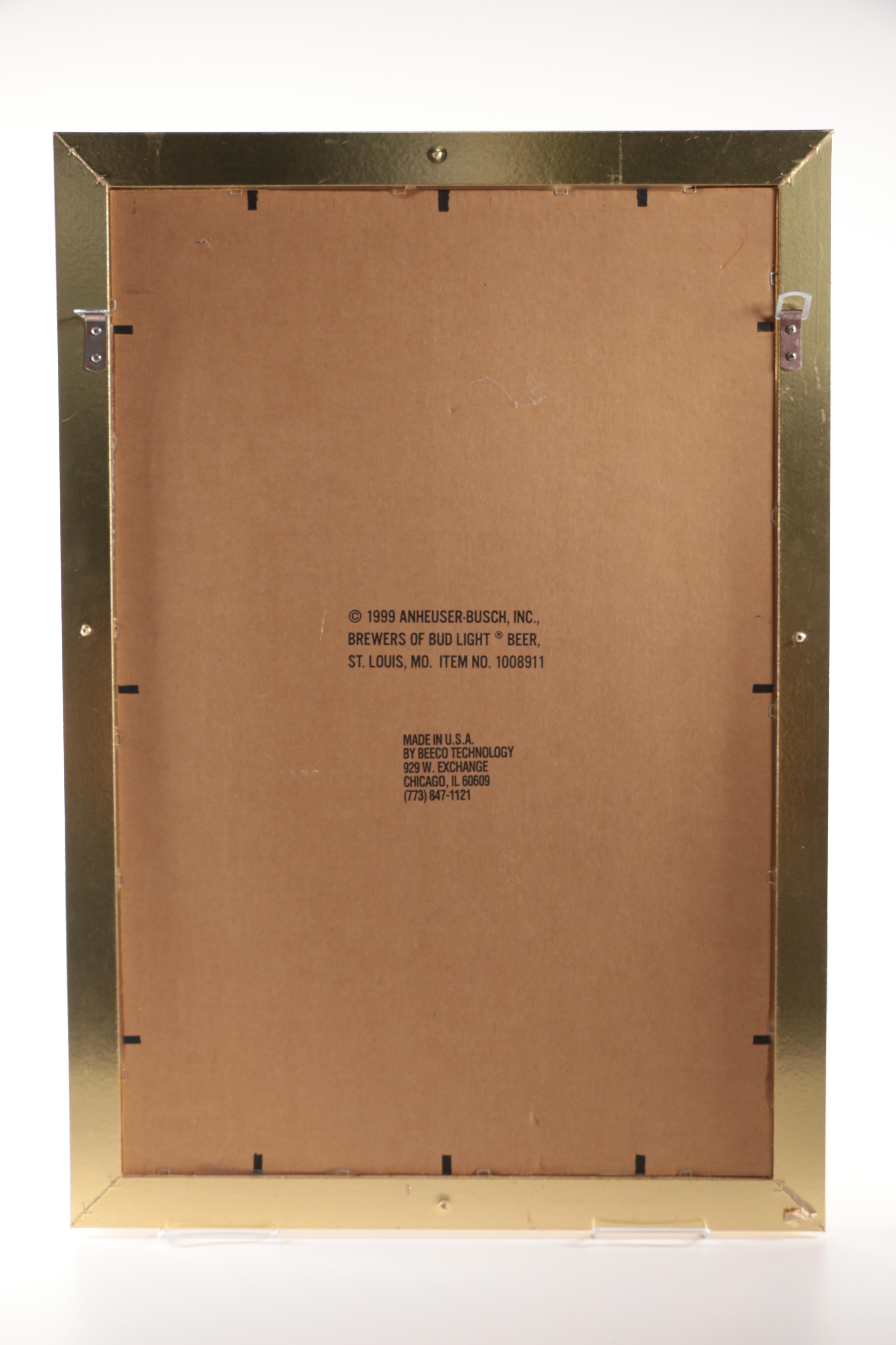 Bud Light Bar Mirror Celebrating NHL Winners