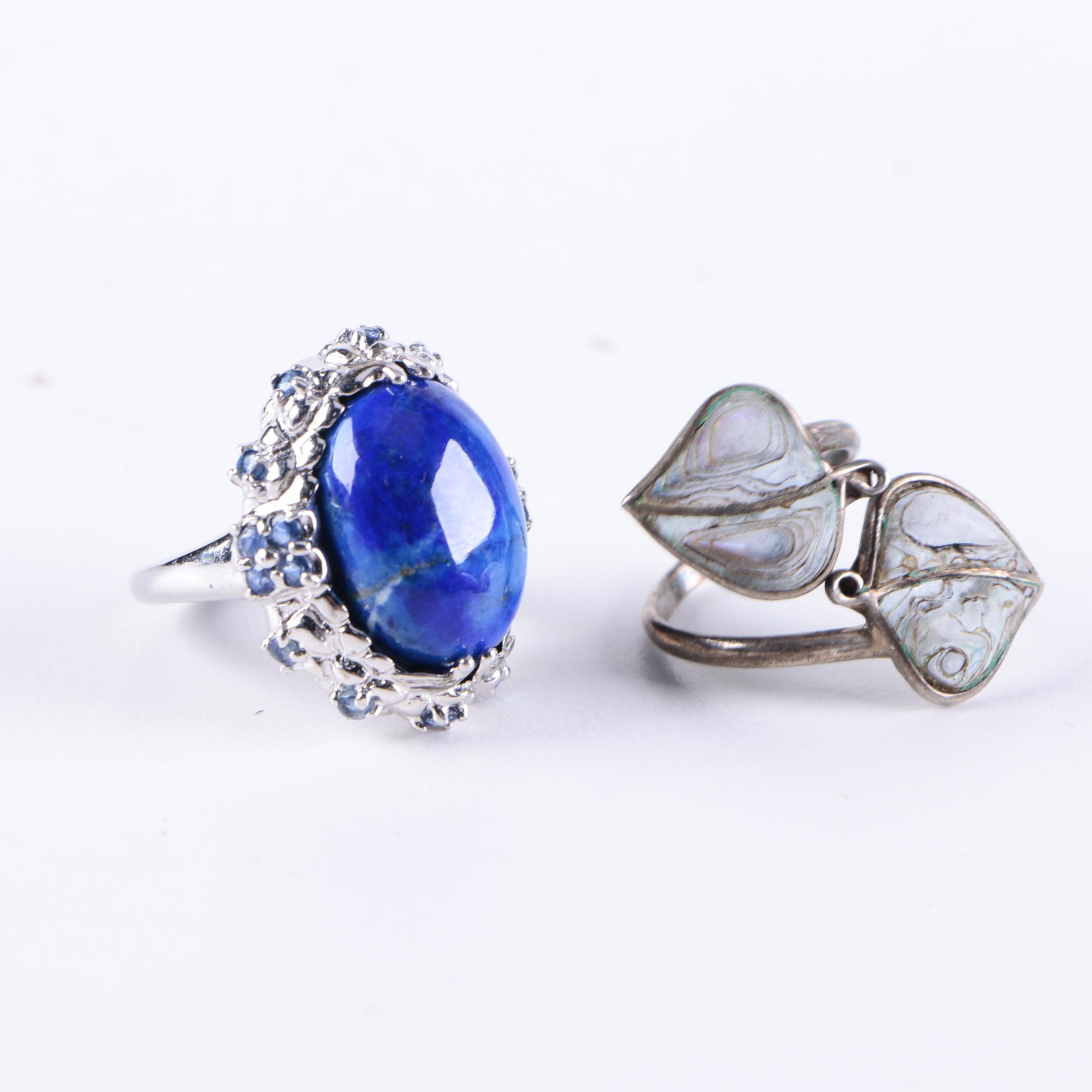 Sterling and Gemstone Rings Including Garnet