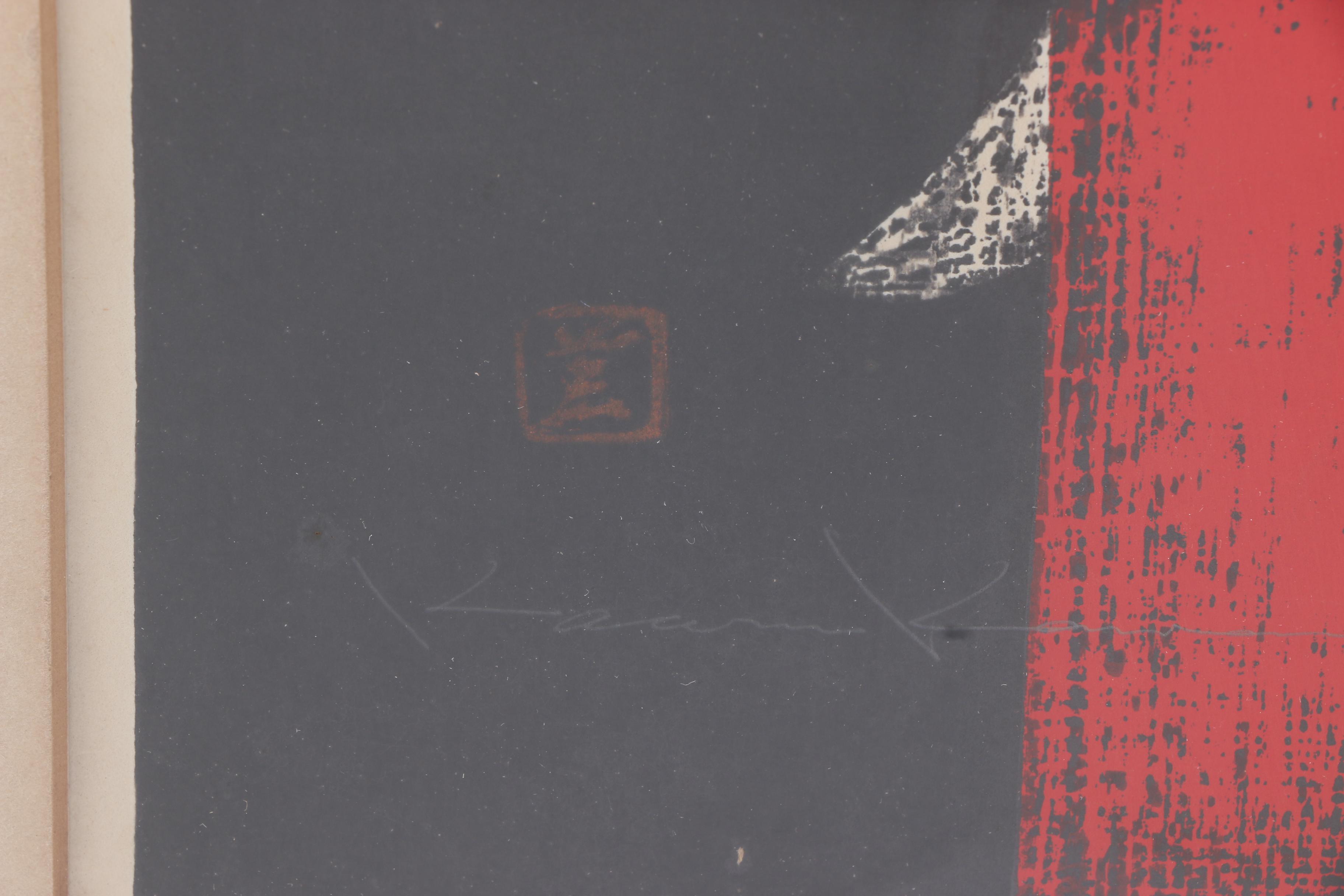 Kaoru Kawano Woodblock on Rice Paper "Candle Light"