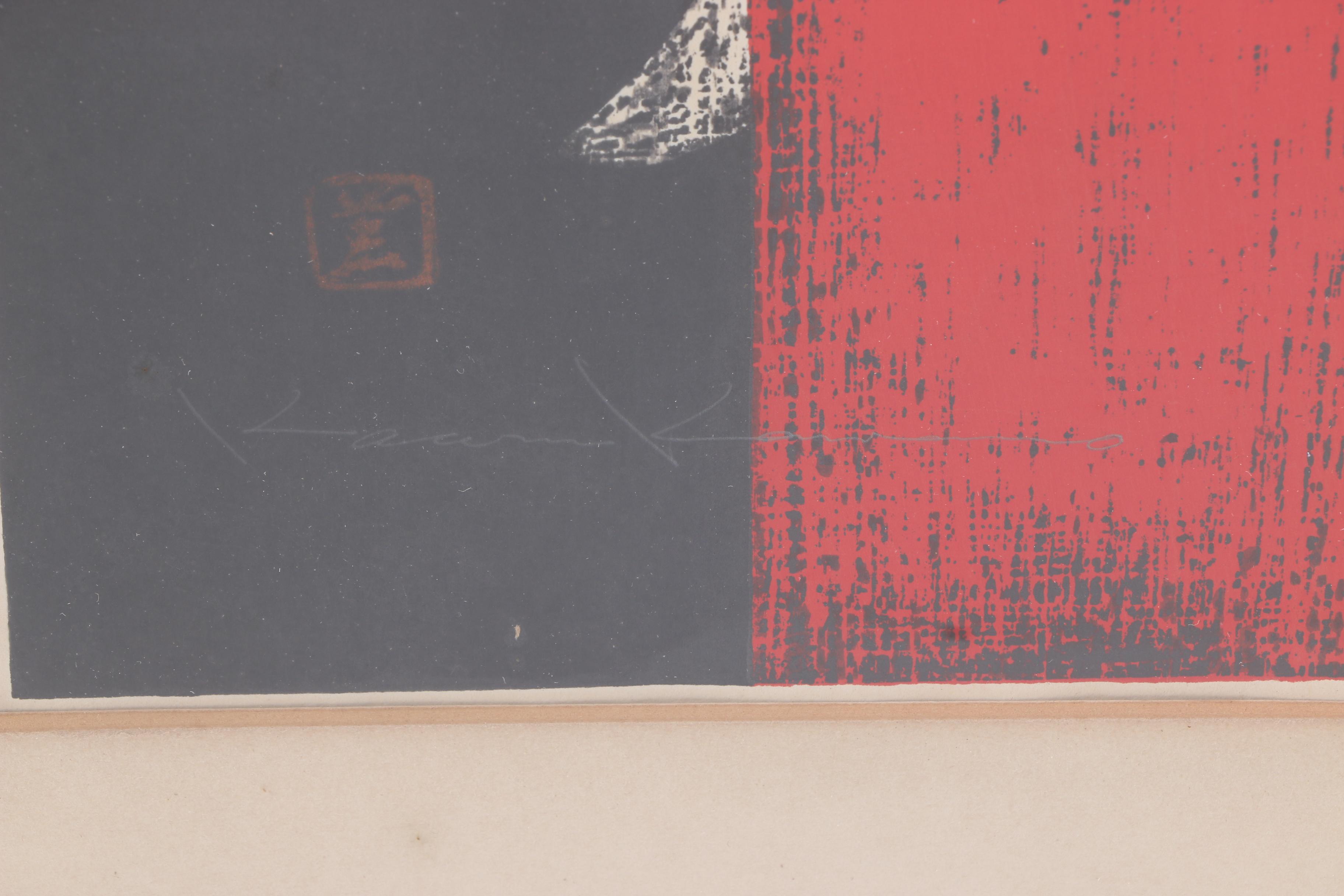 Kaoru Kawano Woodblock on Rice Paper "Candle Light"