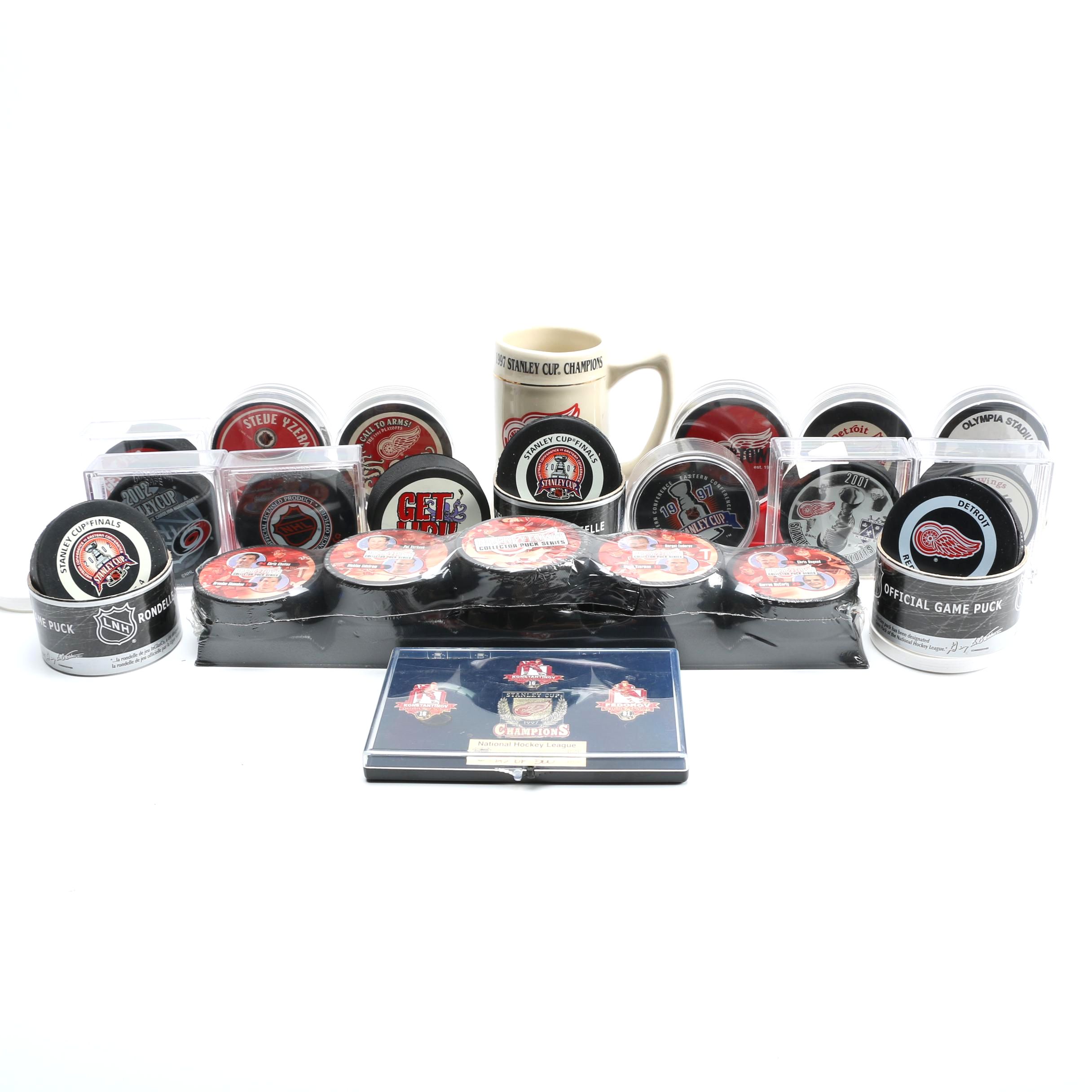 Detroit Redwings Hockey Memorabilia Featuring 1997 Stanley Cup