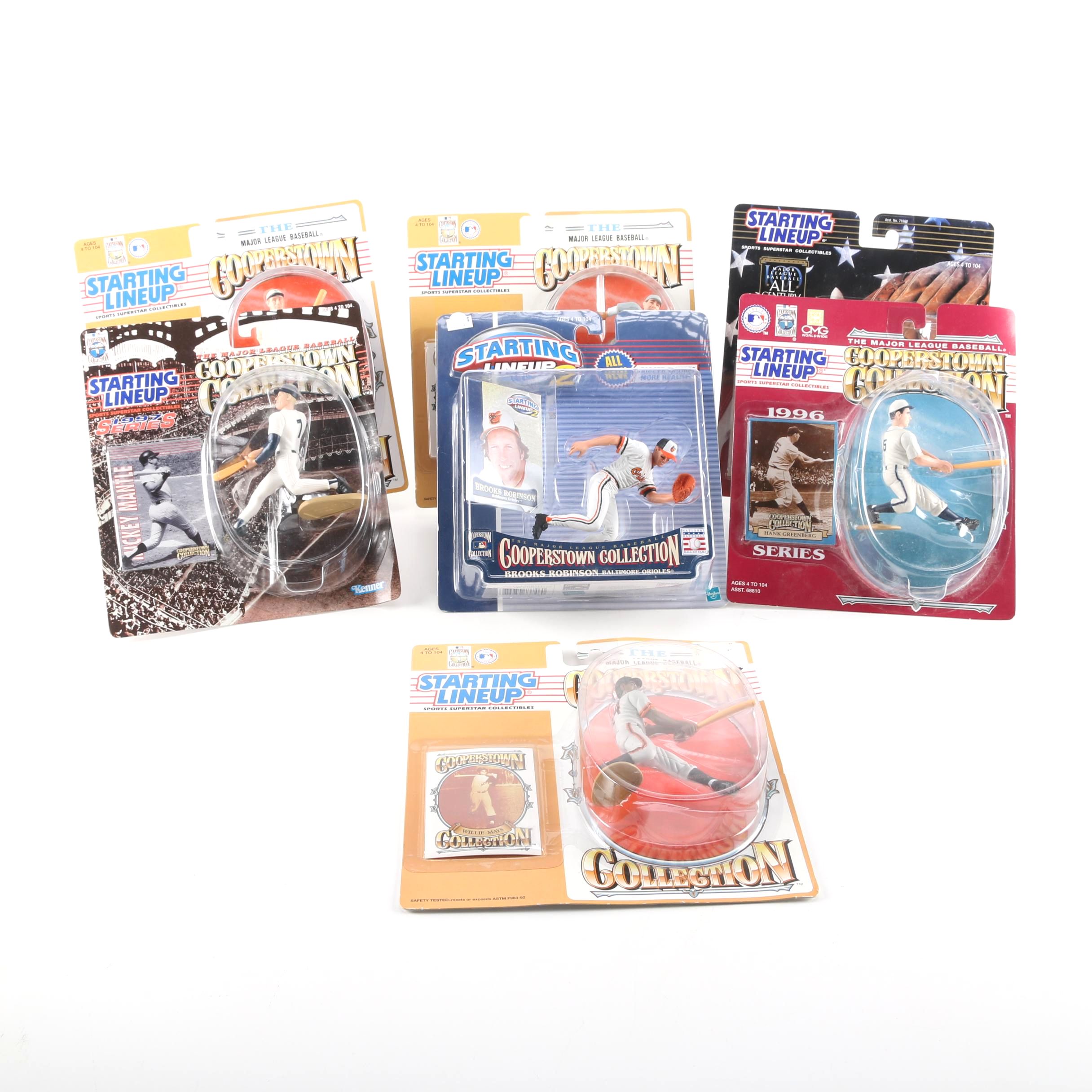 Starting Lineup Cooperstown Collection Baseball Action Figures Including Babe Ruth