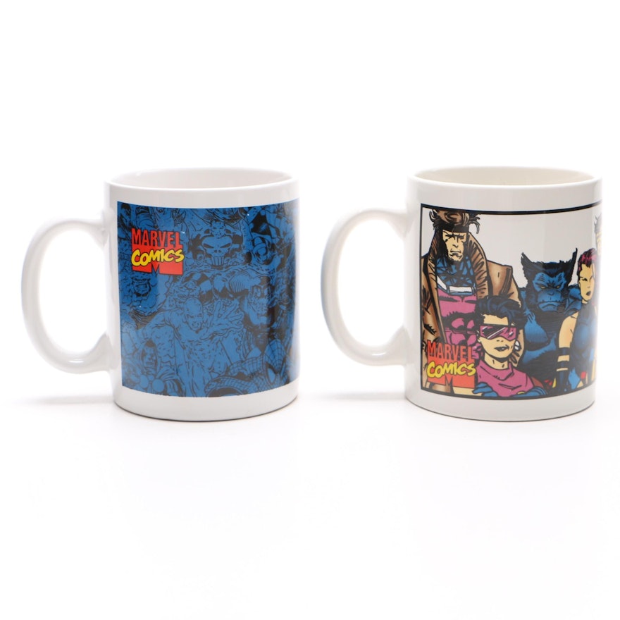 Pair of Marvel Comics Mugs