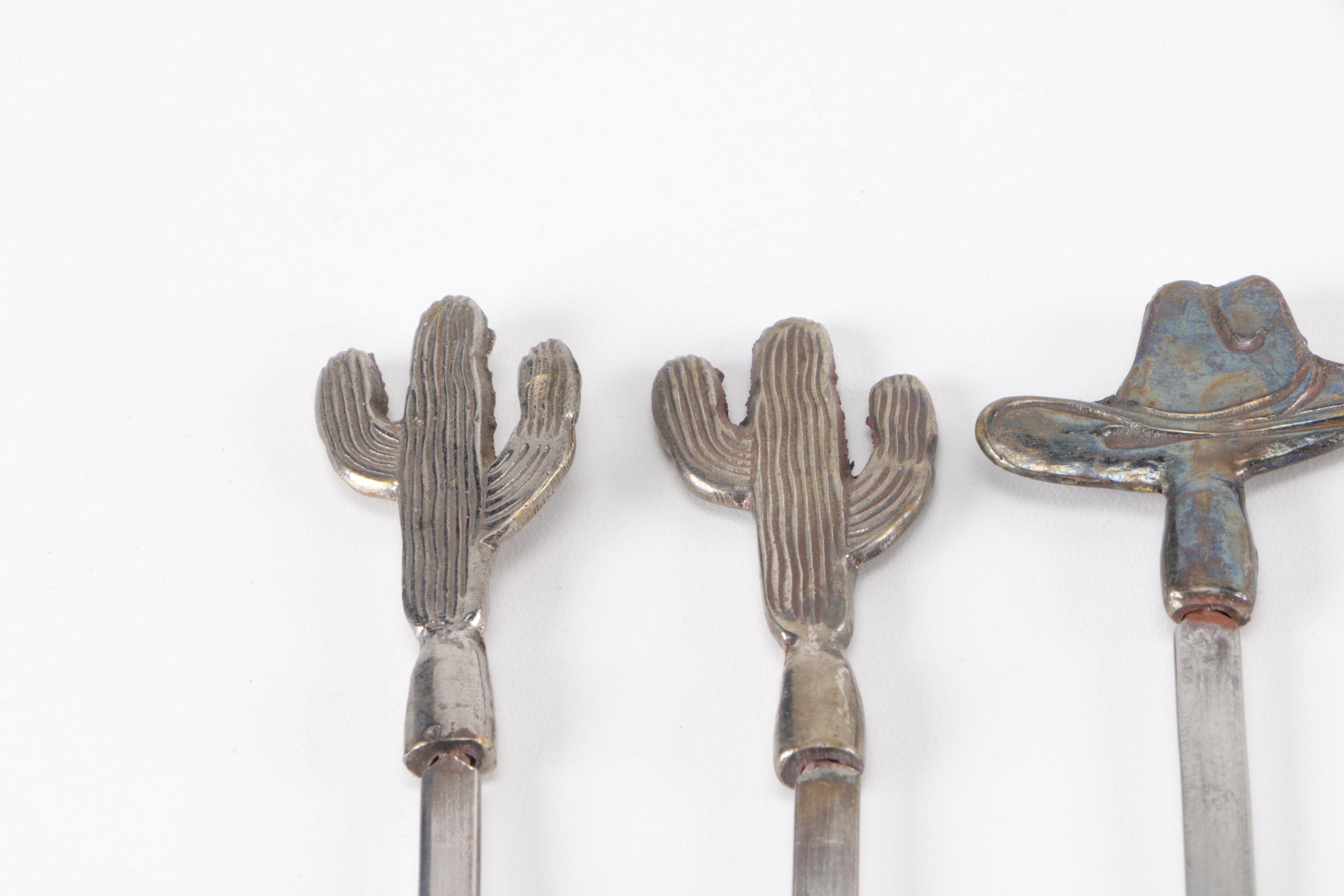 Assortment of Metal Kebab Skewers