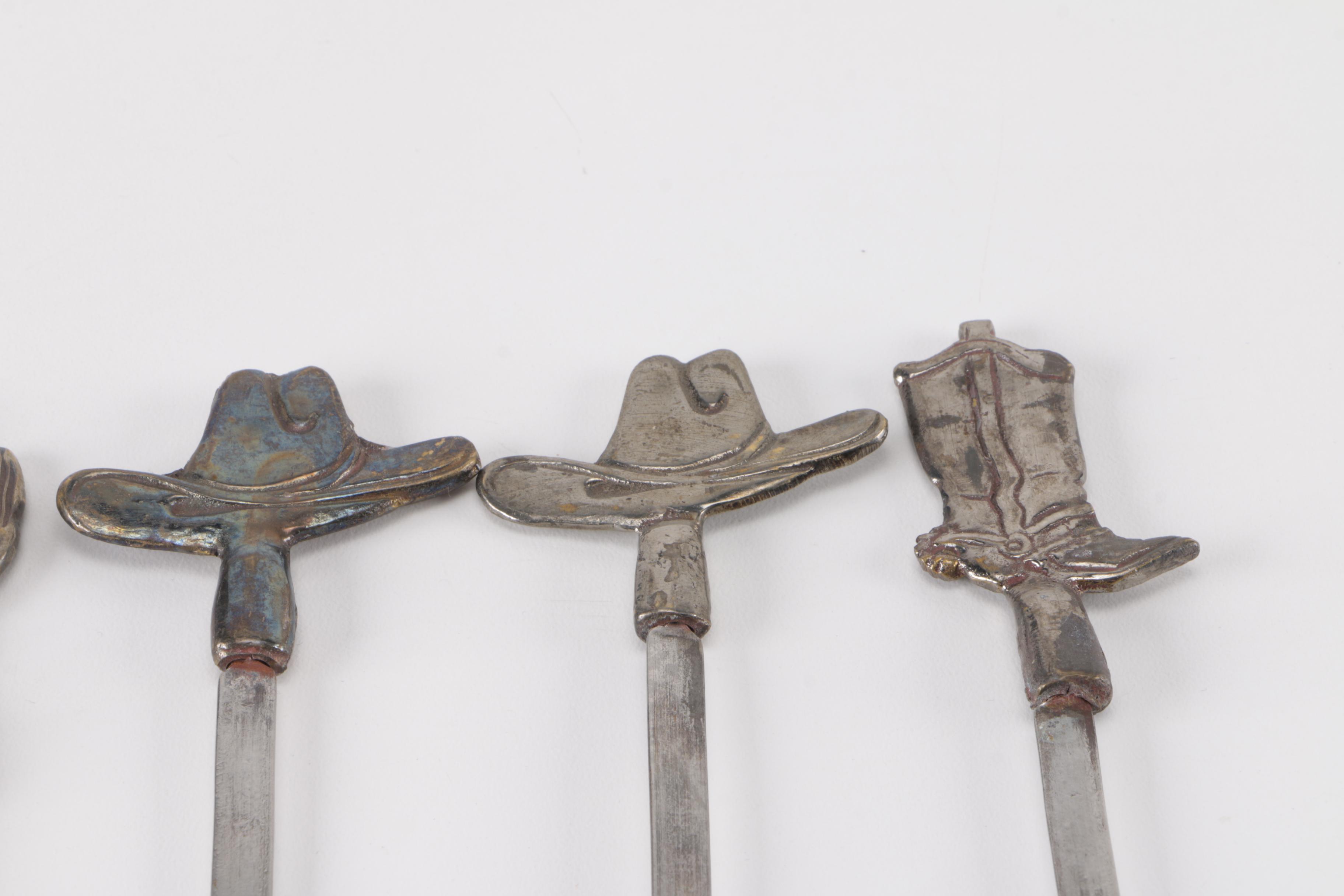 Assortment of Metal Kebab Skewers