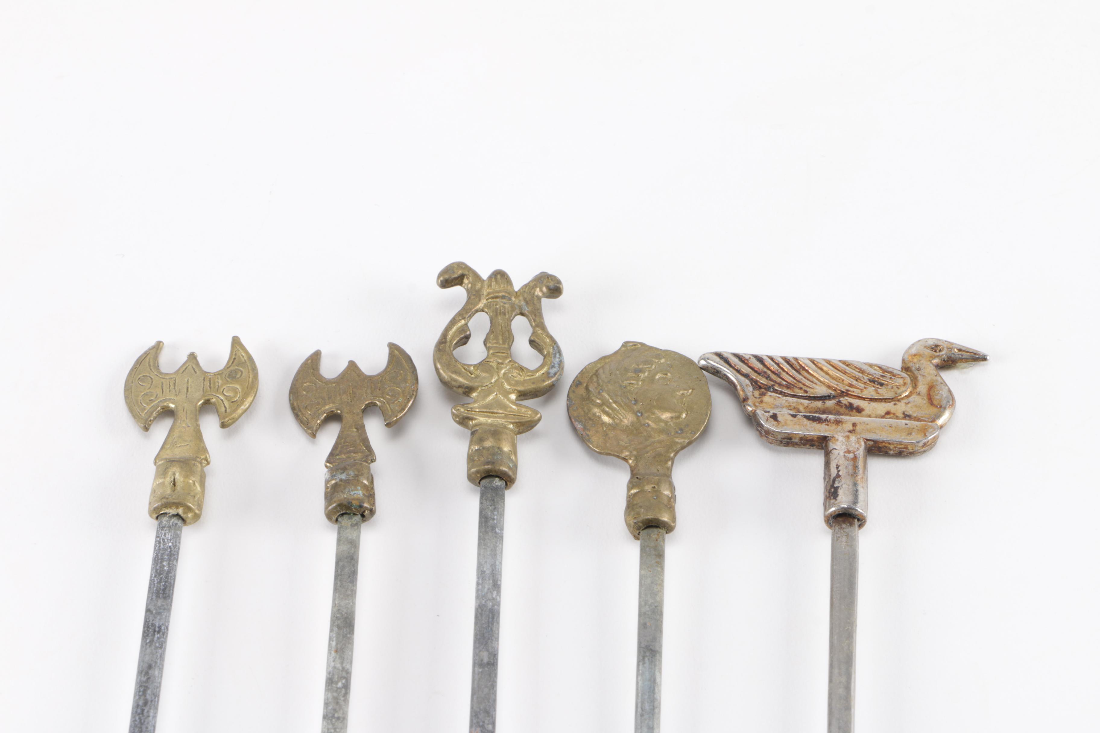 Assortment of Metal Kebab Skewers