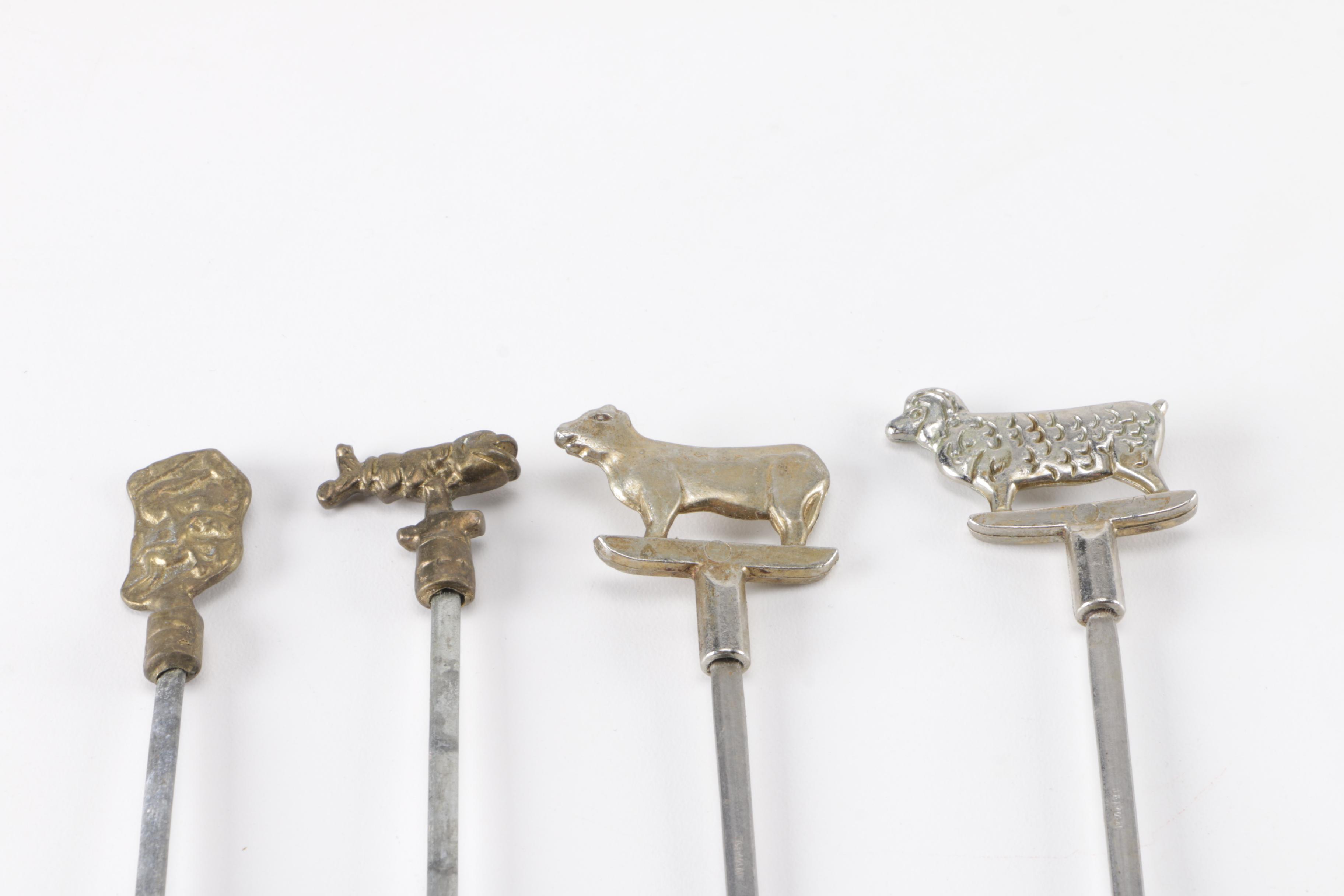 Assortment of Metal Kebab Skewers