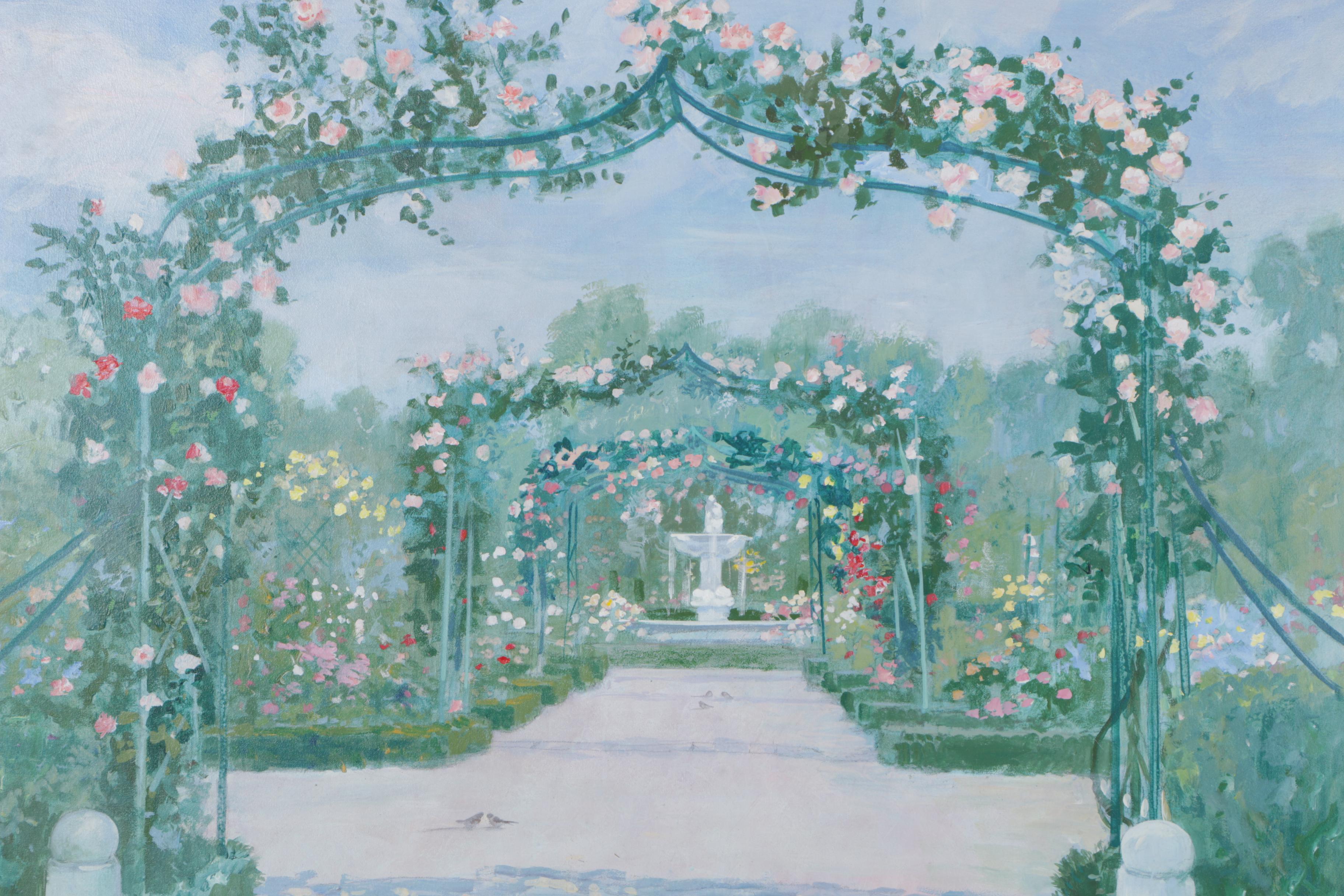 William Benecke Original Oil "Roses of Seville"