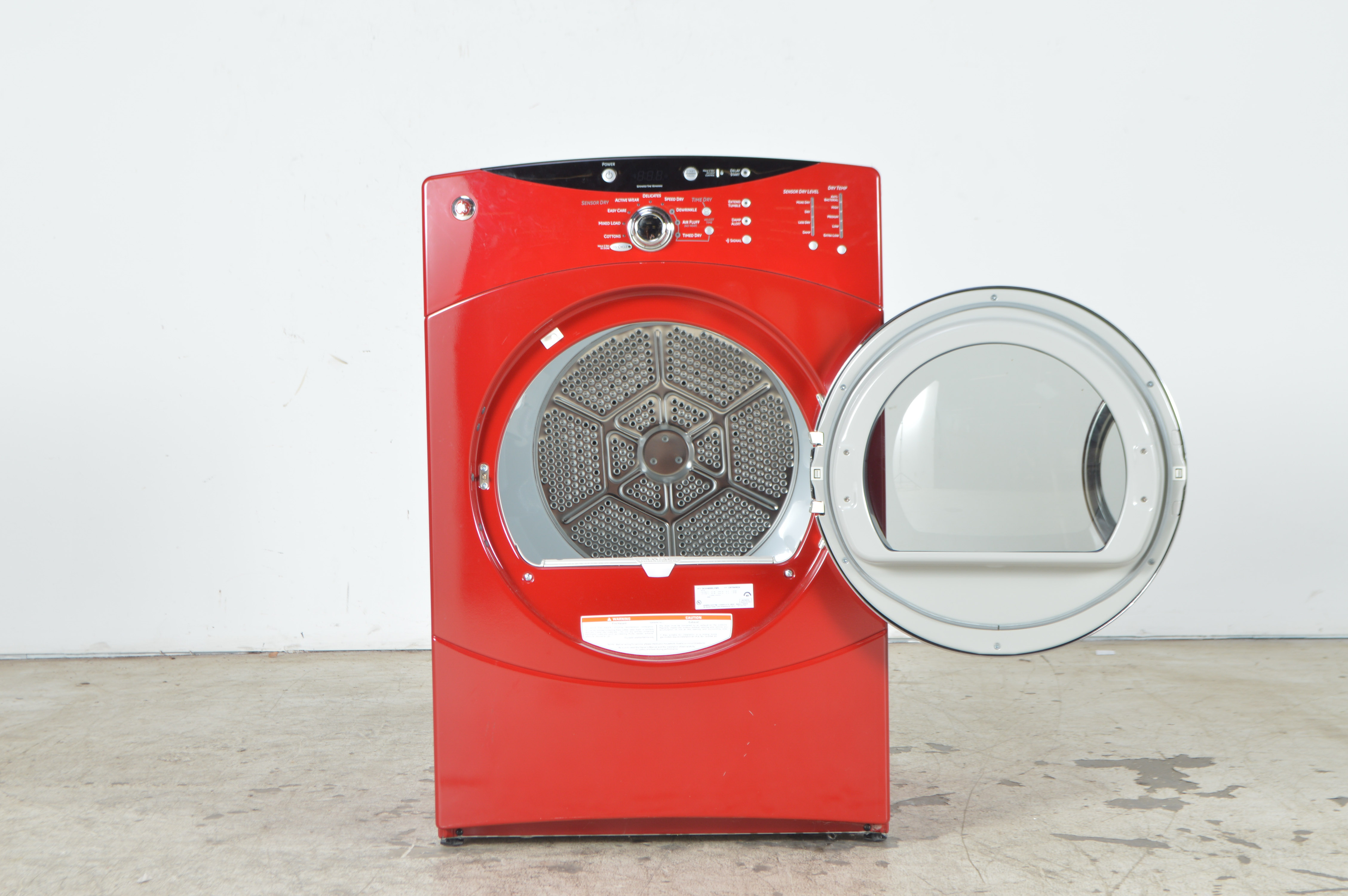 Red GE Electric Dryer