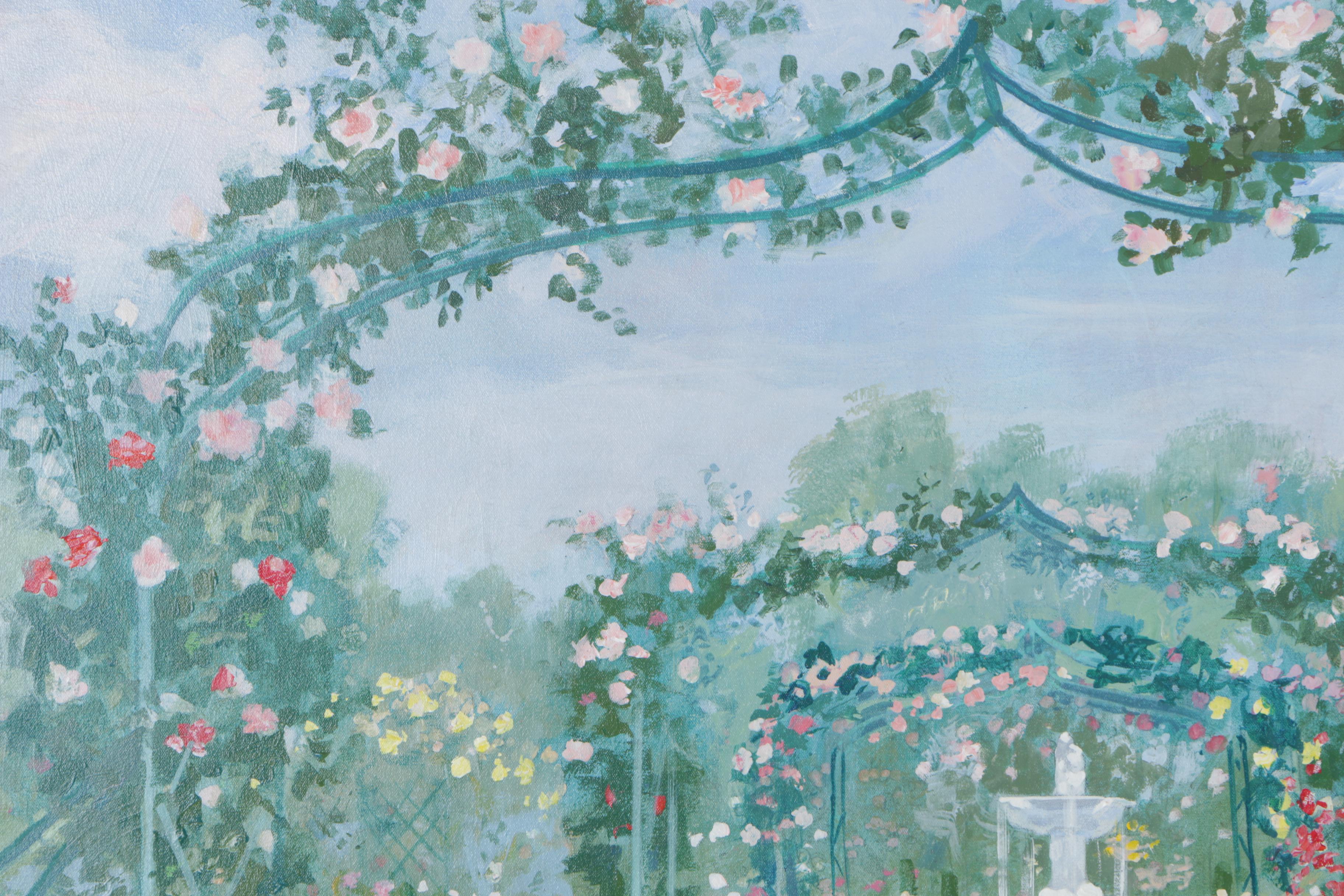 William Benecke Original Oil "Roses of Seville"