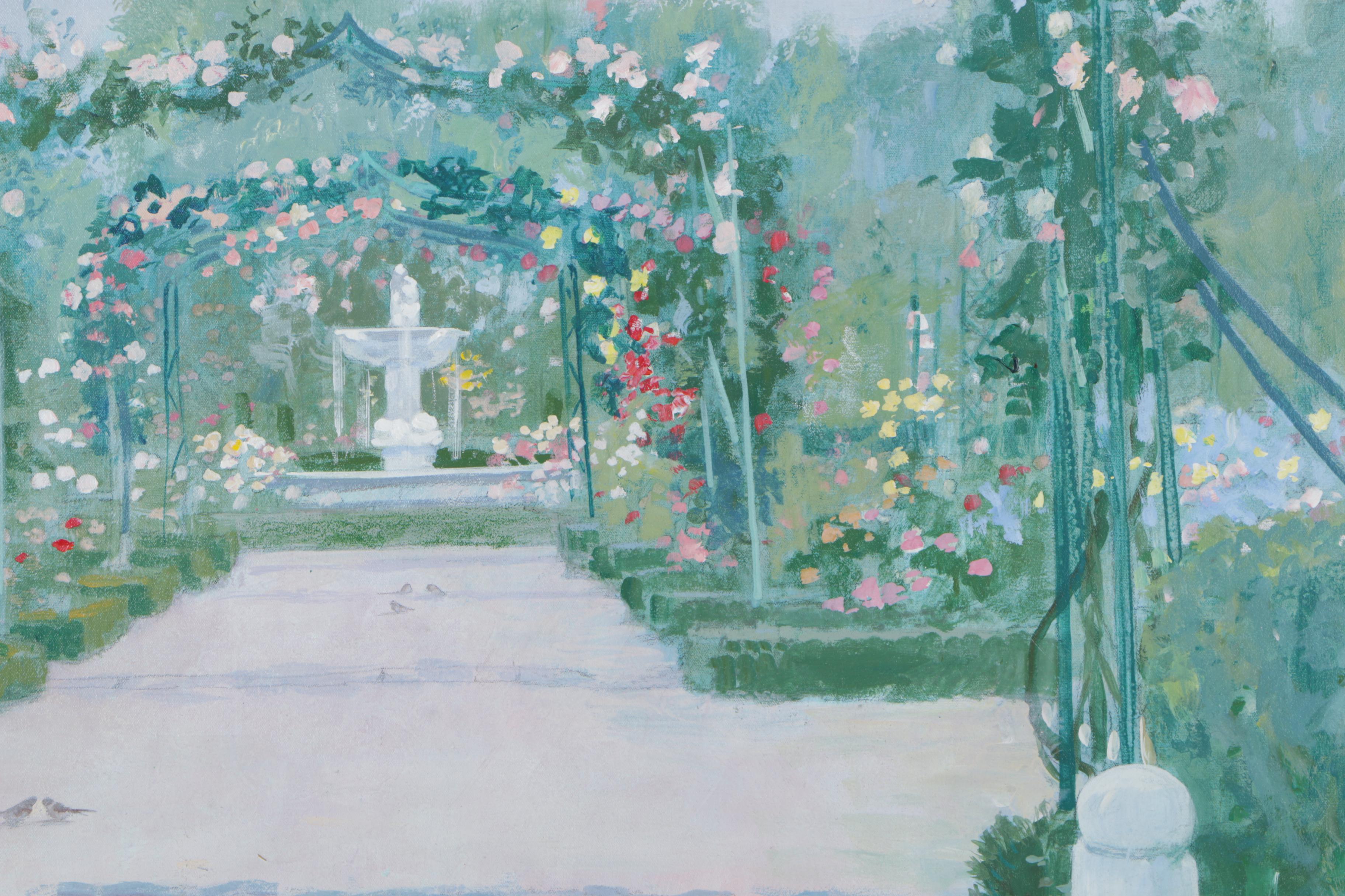 William Benecke Original Oil "Roses of Seville"