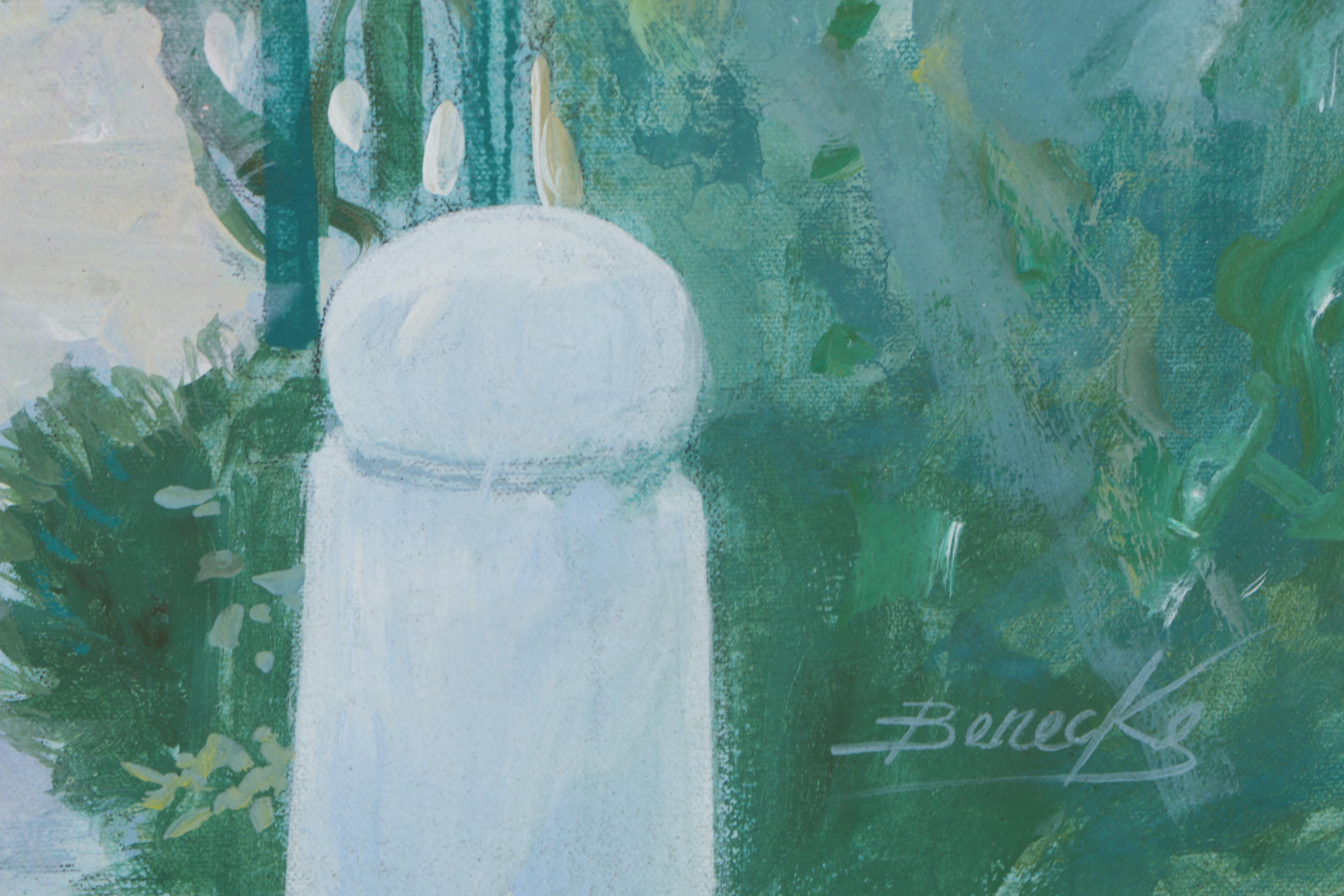 William Benecke Original Oil "Roses of Seville"