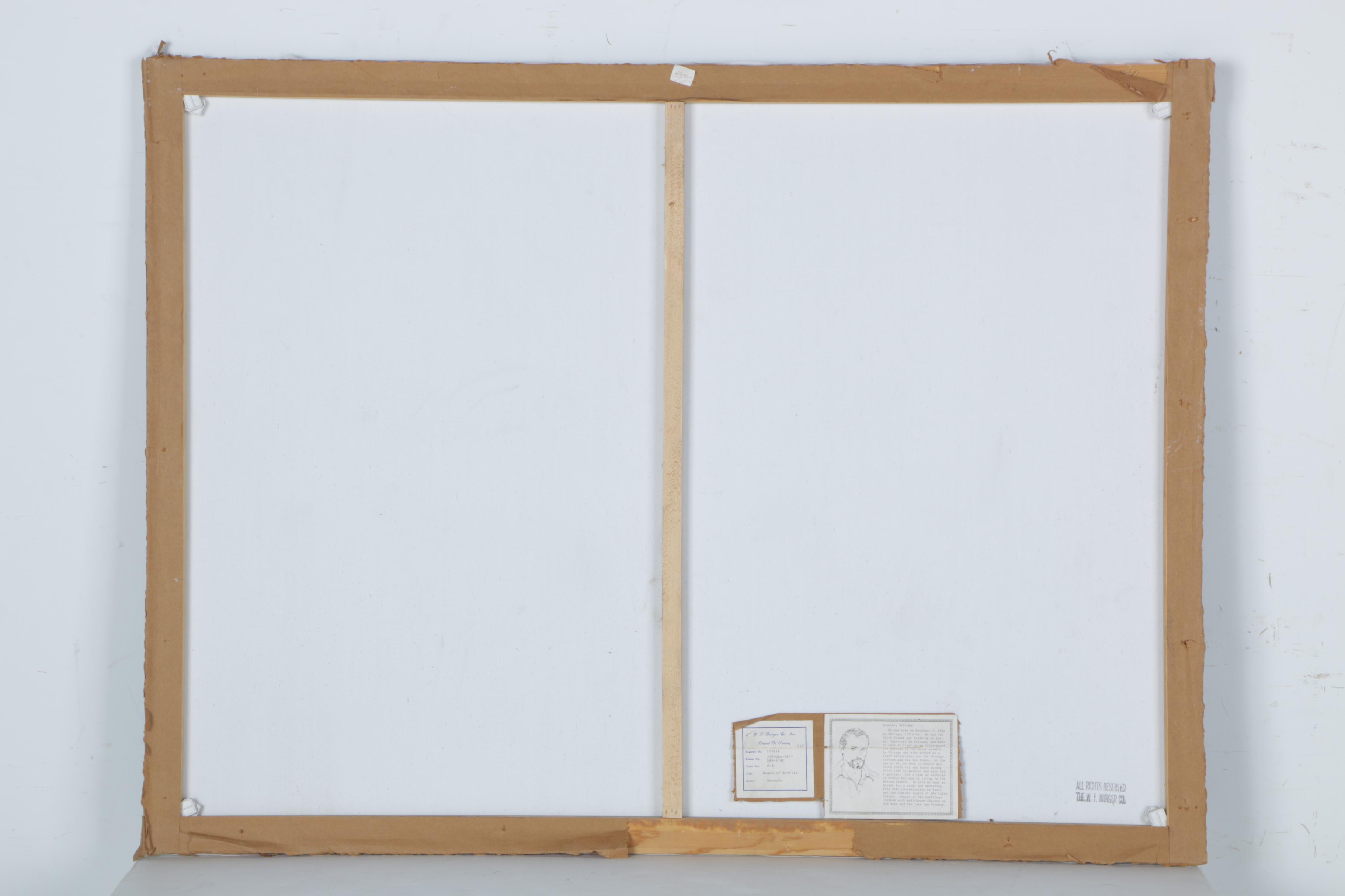 William Benecke Original Oil "Roses of Seville"