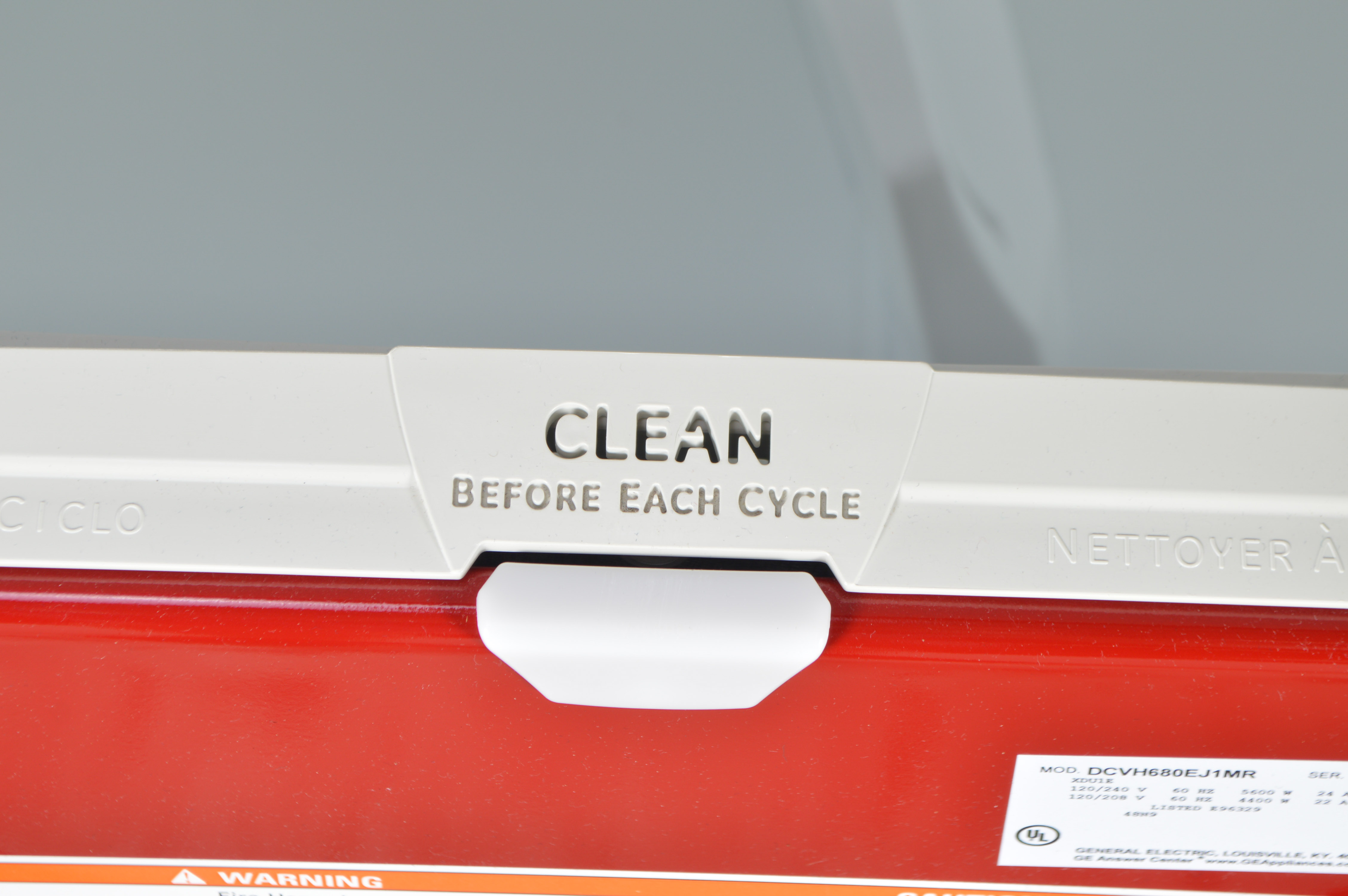 Red GE Electric Dryer