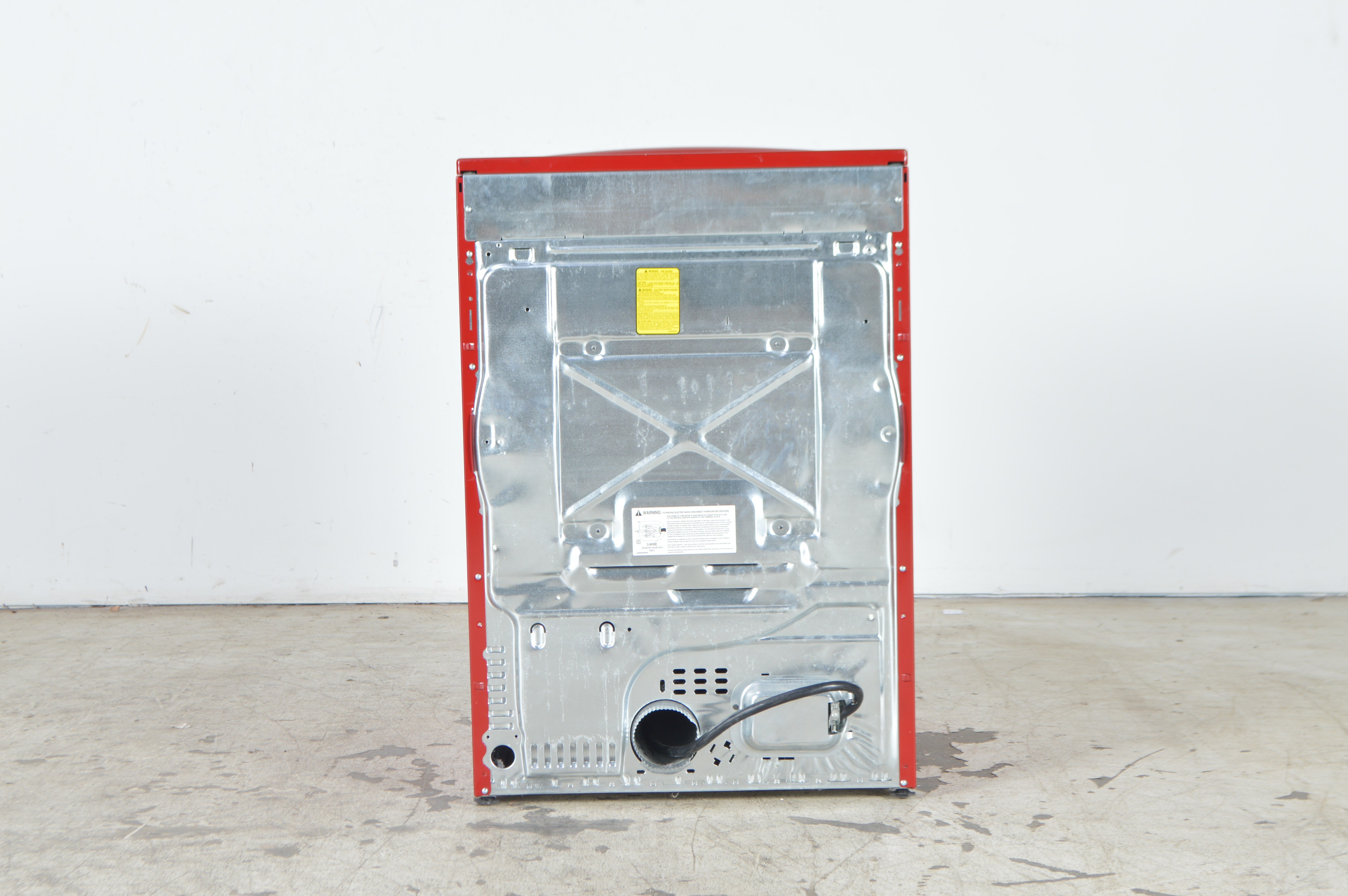 Red GE Electric Dryer