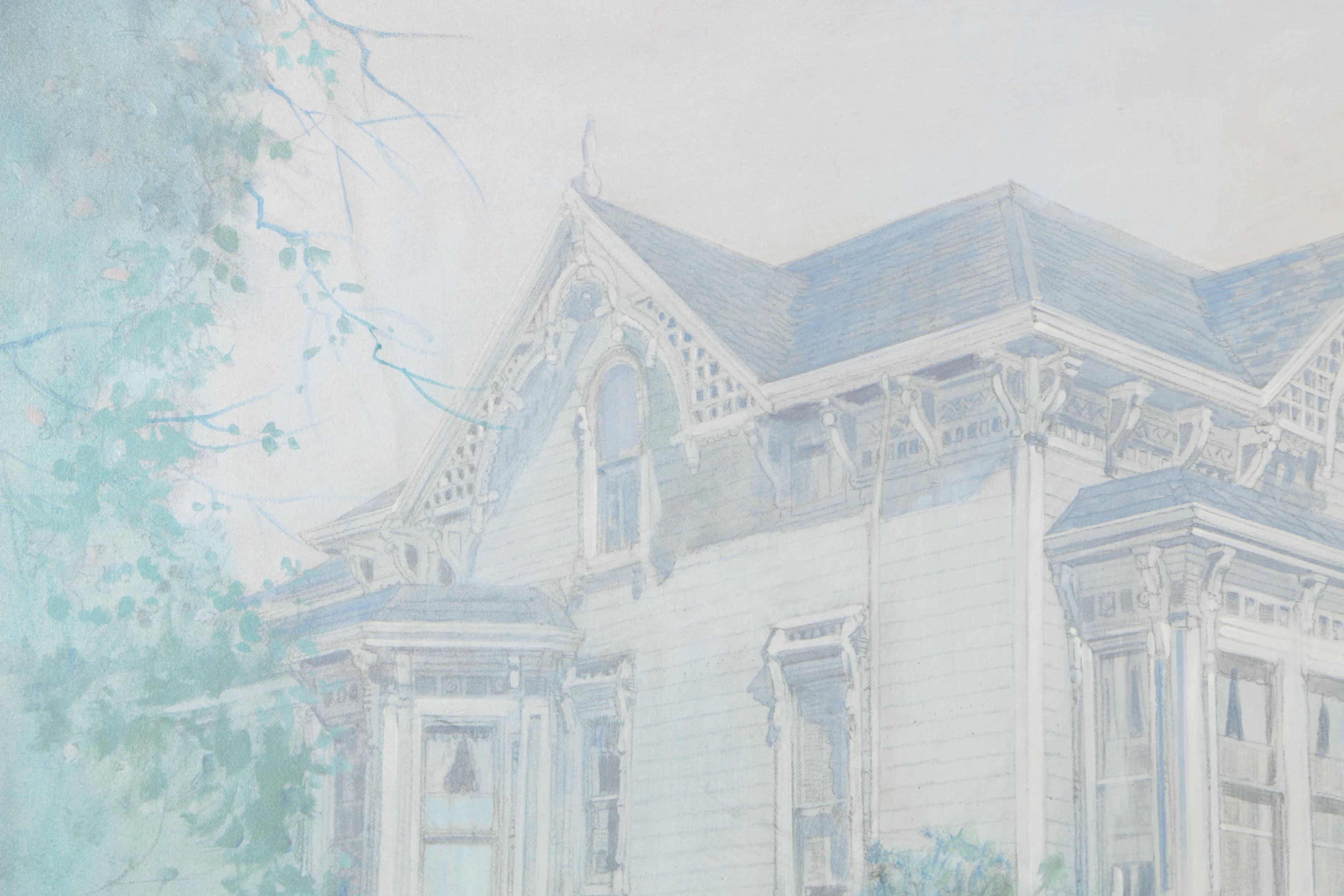 William Benecke Oil On Canvas "Victorian House"