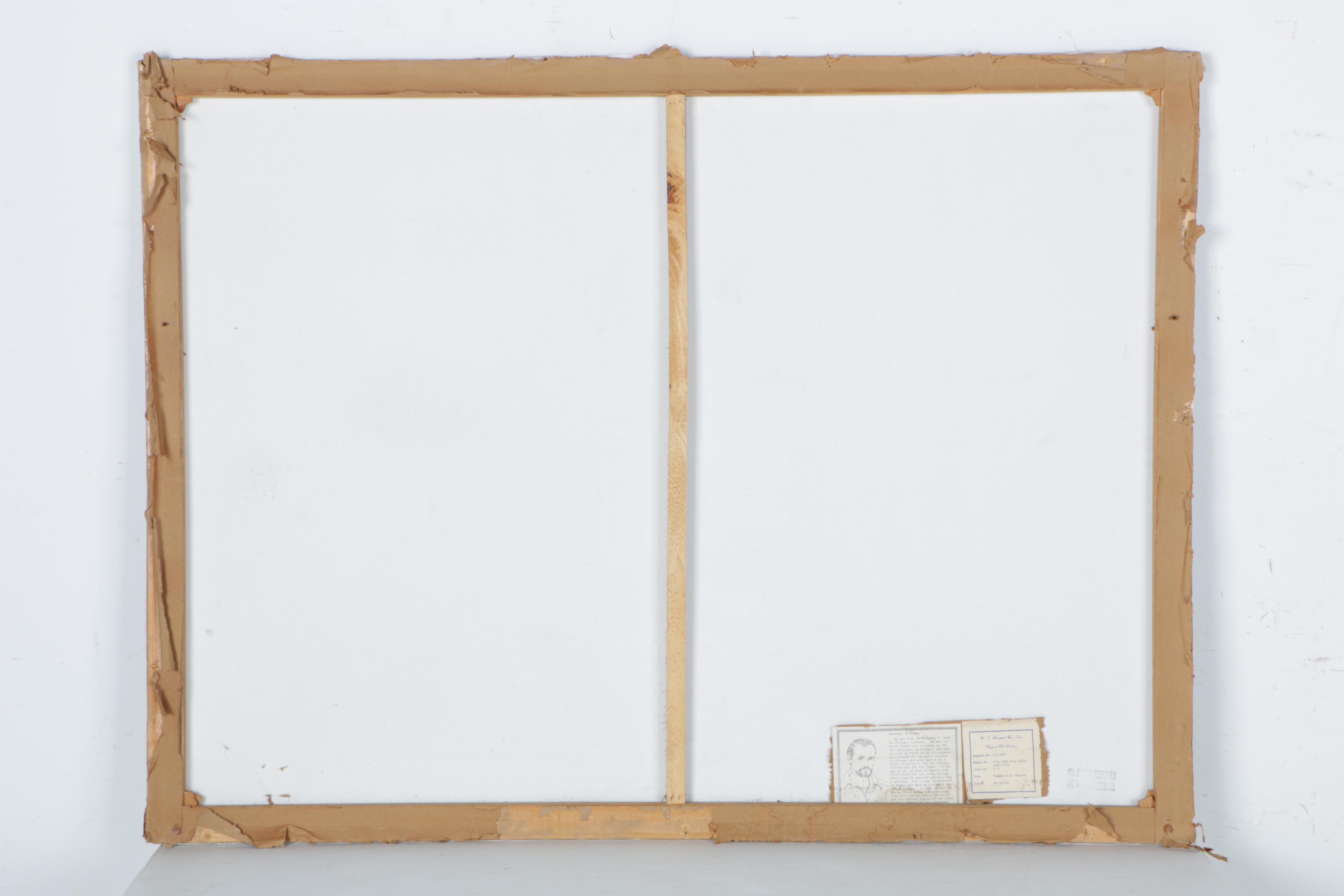 William Benecke Oil On Canvas "Victorian House"