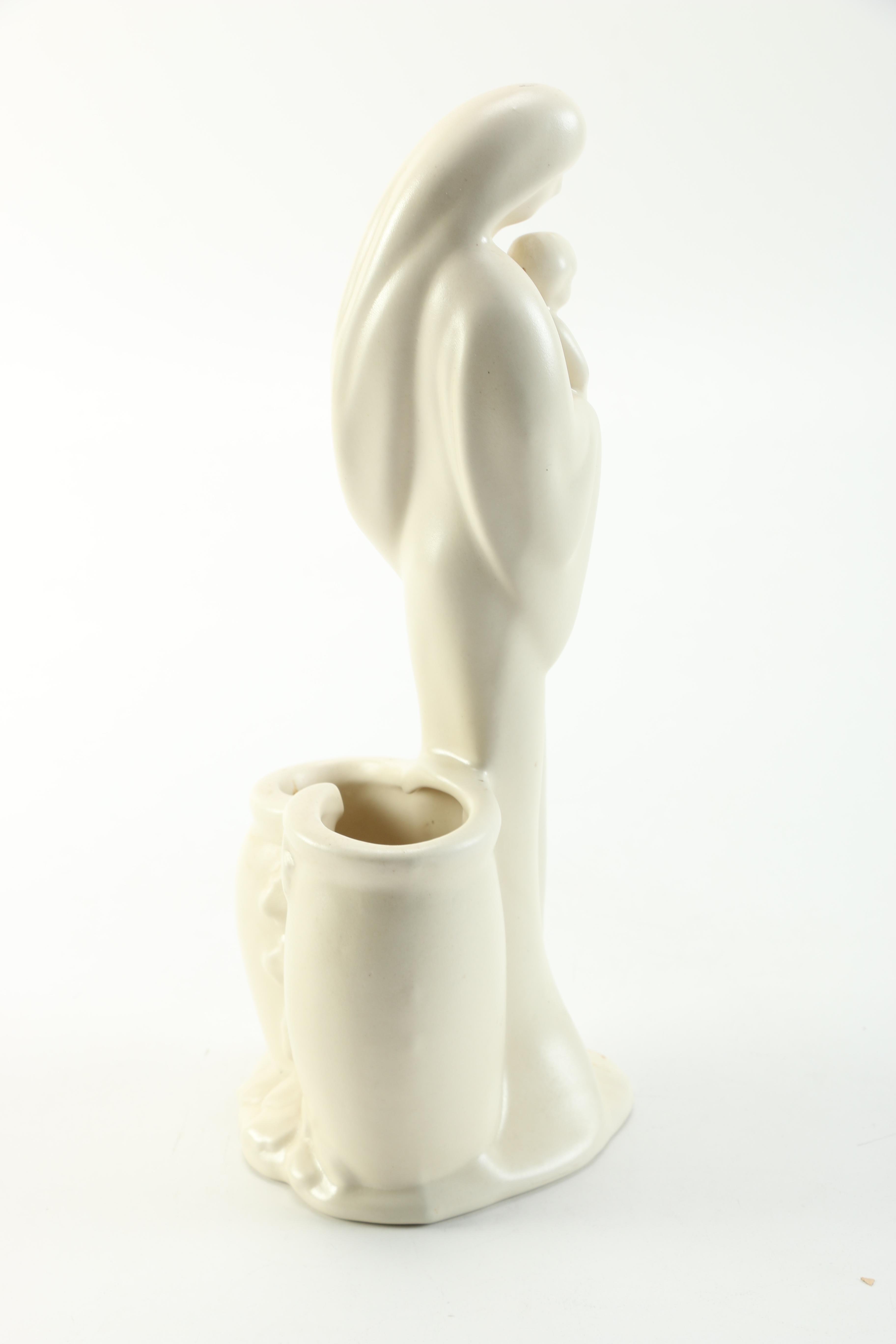 Haeger Ceramic Mother with Child Planter