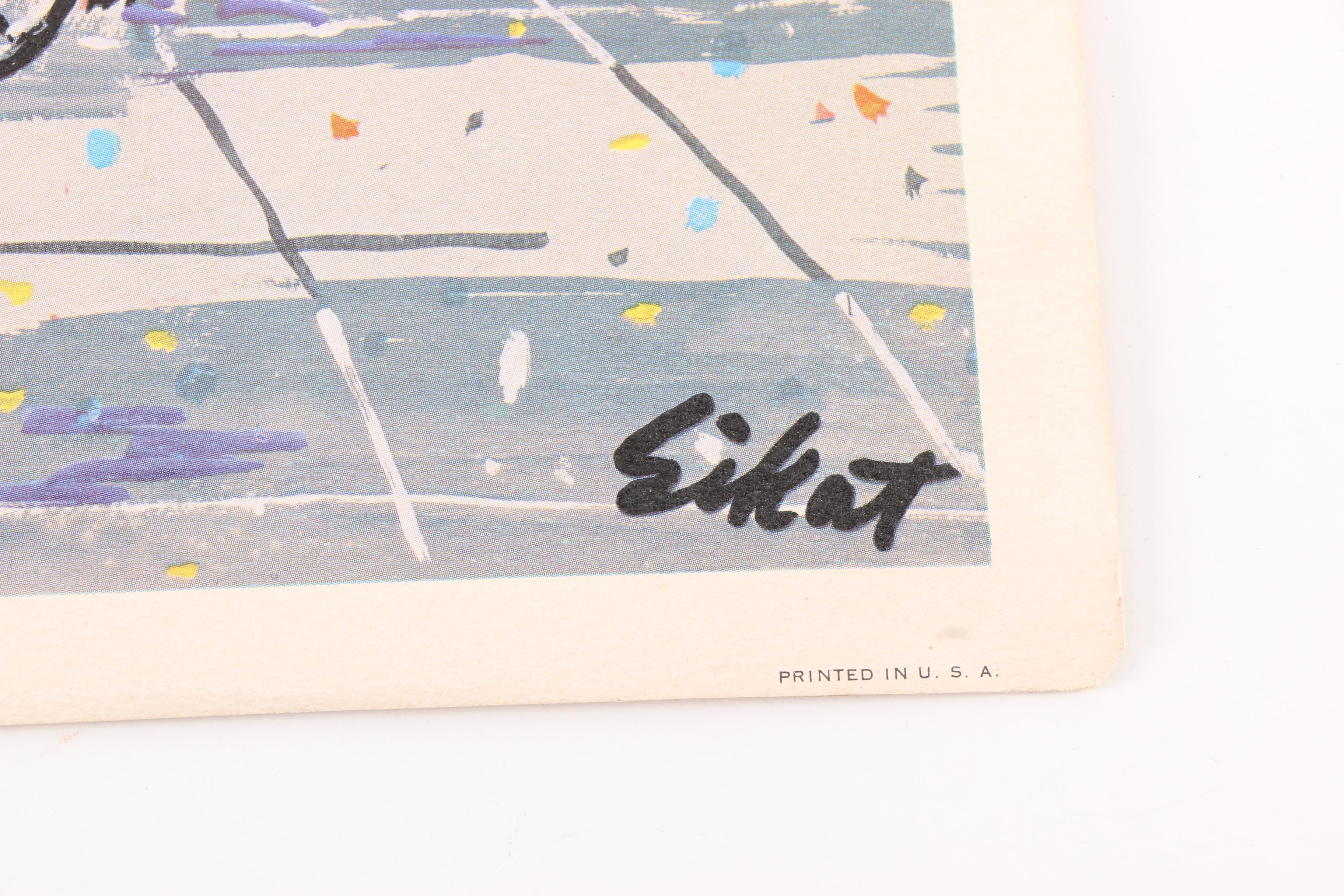 Offset Lithograph After Sikat of American Street Scenes