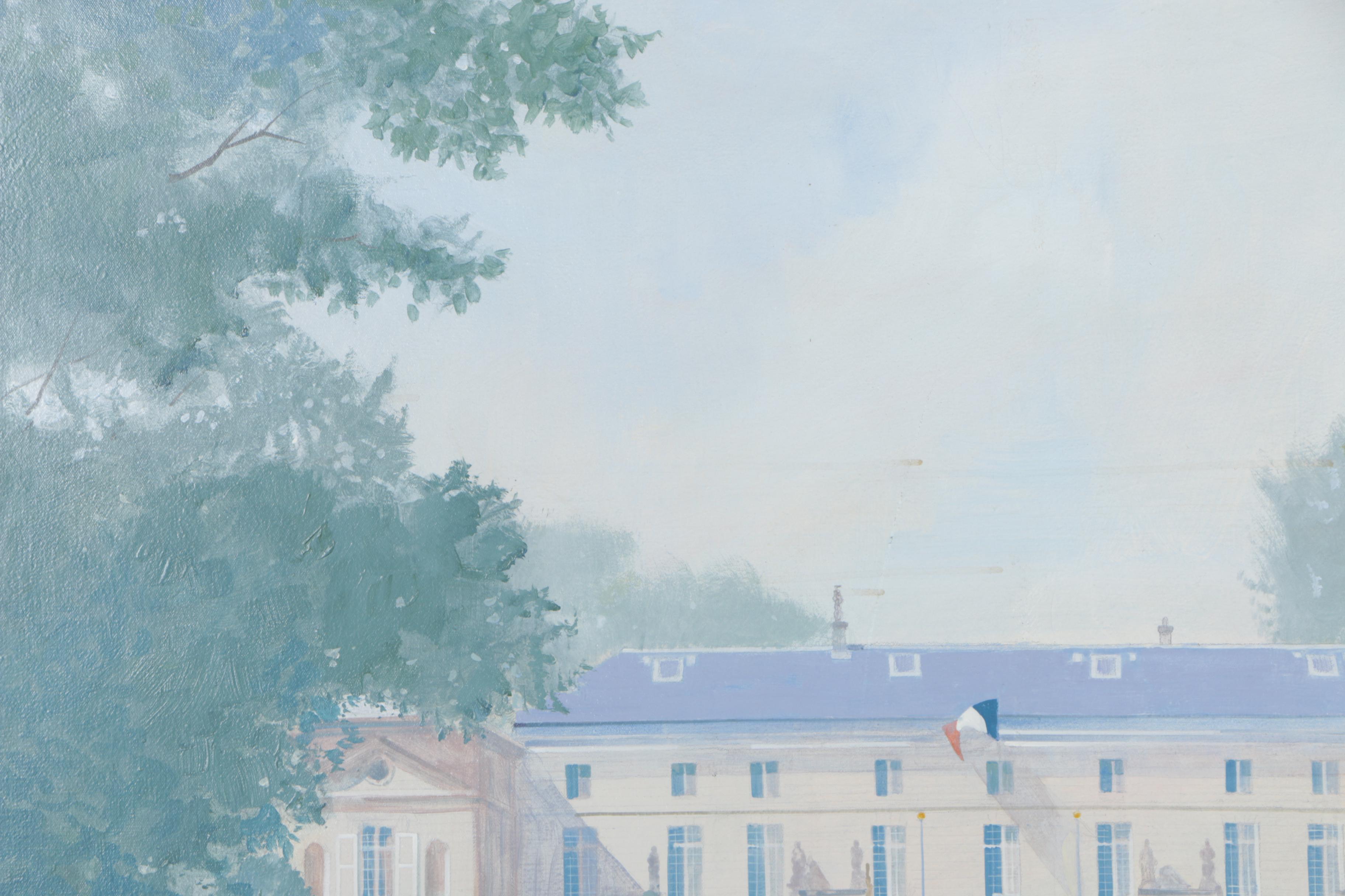 William Benecke Oil on Canvas Board "Malmaison"