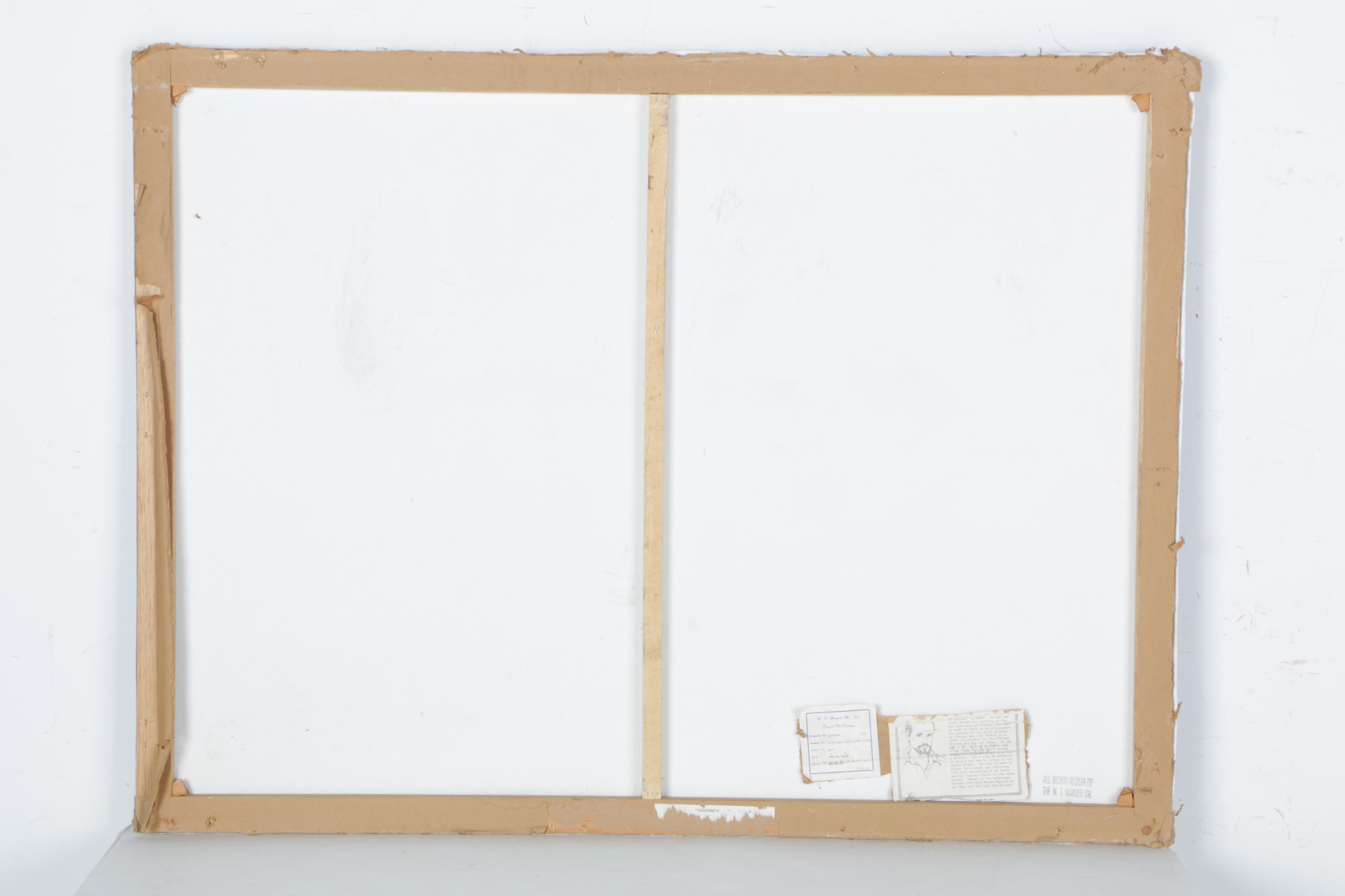 William Benecke Oil on Canvas Board "Malmaison"