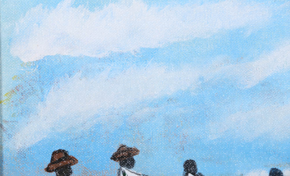 Original Folk Art Painting by Charles A Owens (1922-1997)