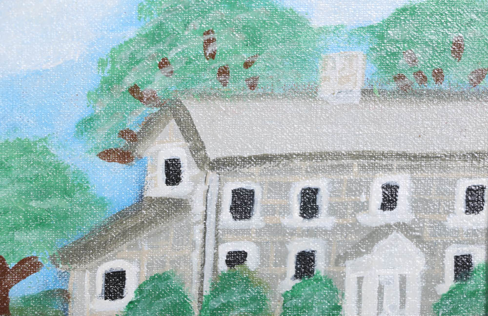 Original Folk Art Painting by Charles A Owens (1922-1997)