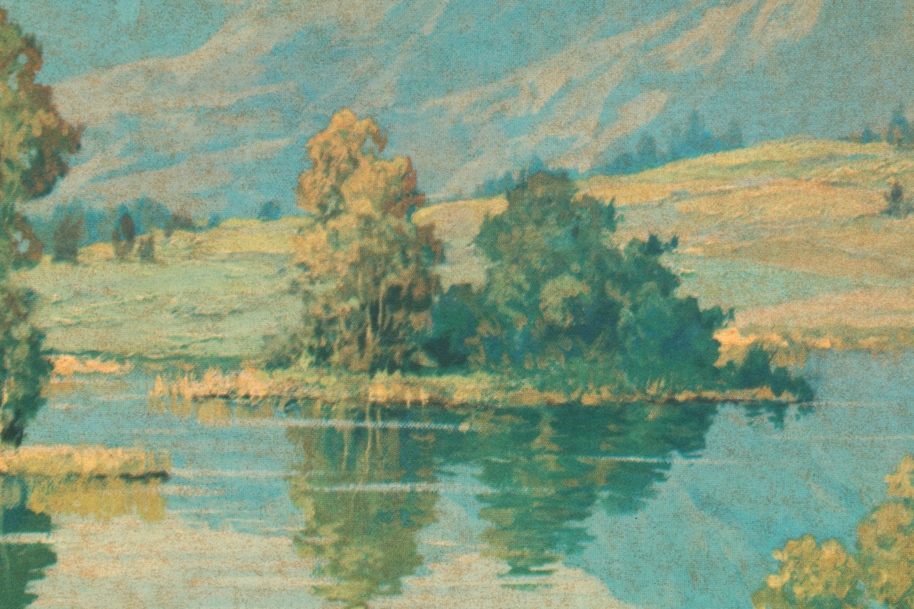 Framed Offset Lithograph of Landscapes