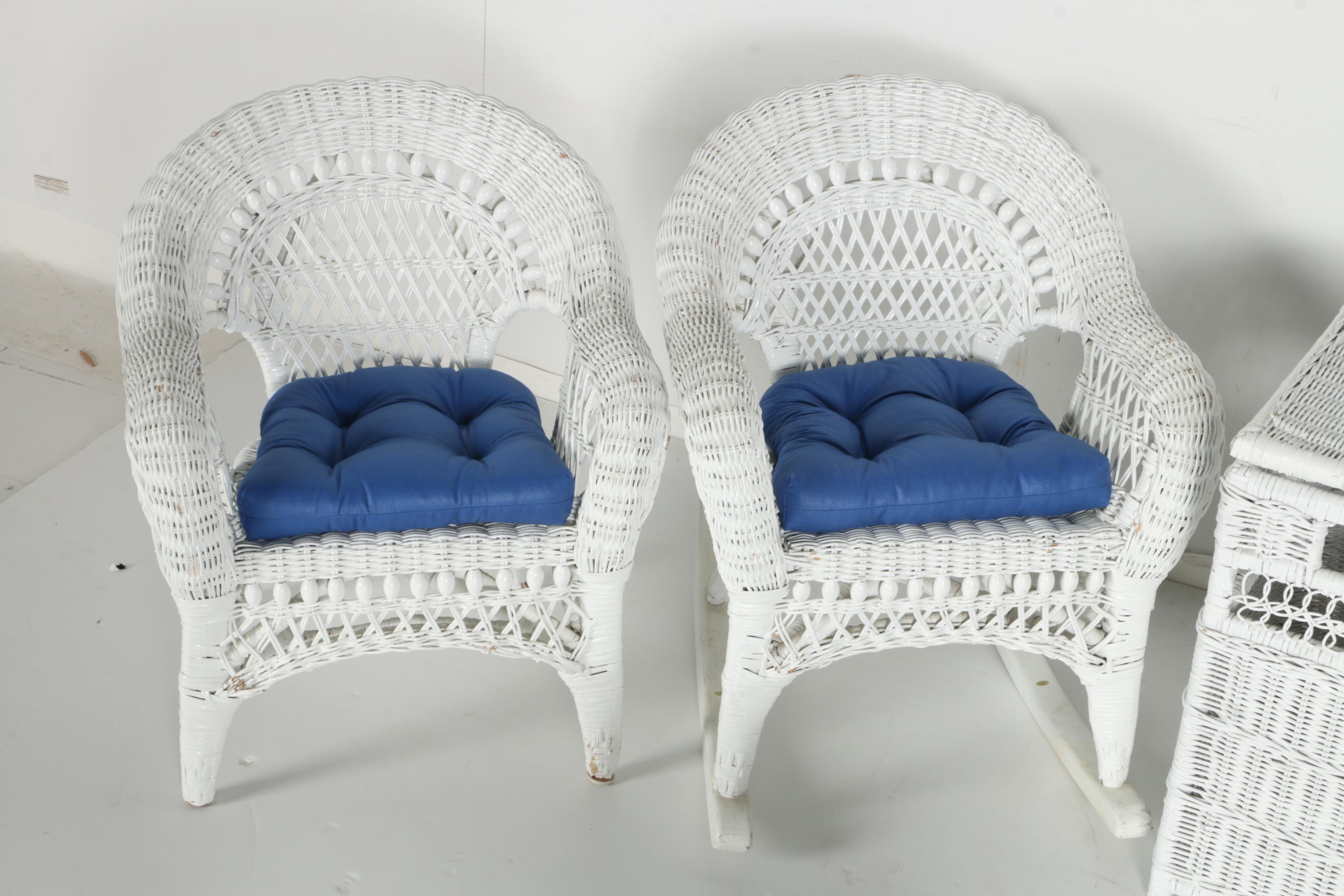 Children's Wicker Toy Furniture Set