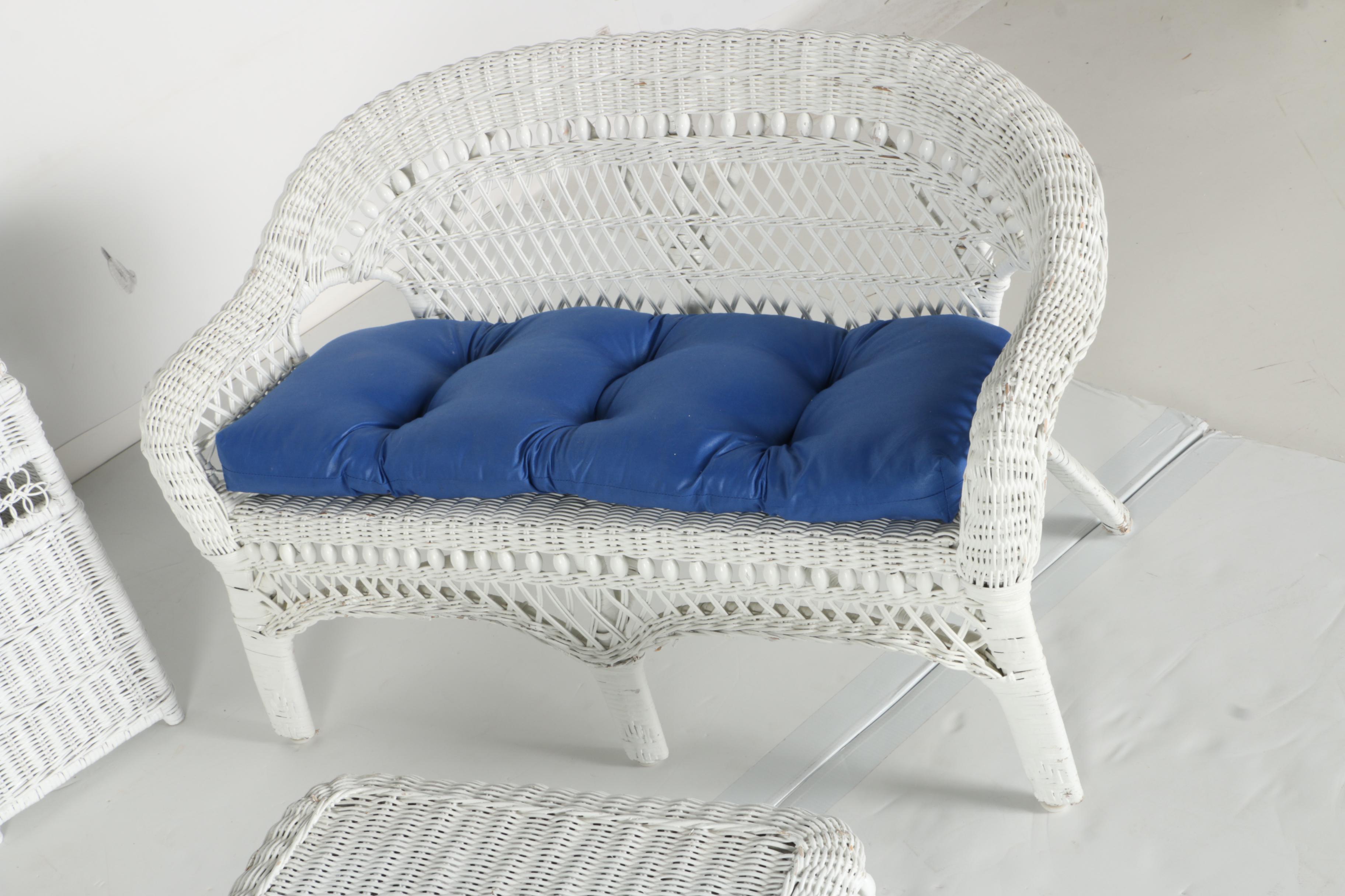 Children's Wicker Toy Furniture Set