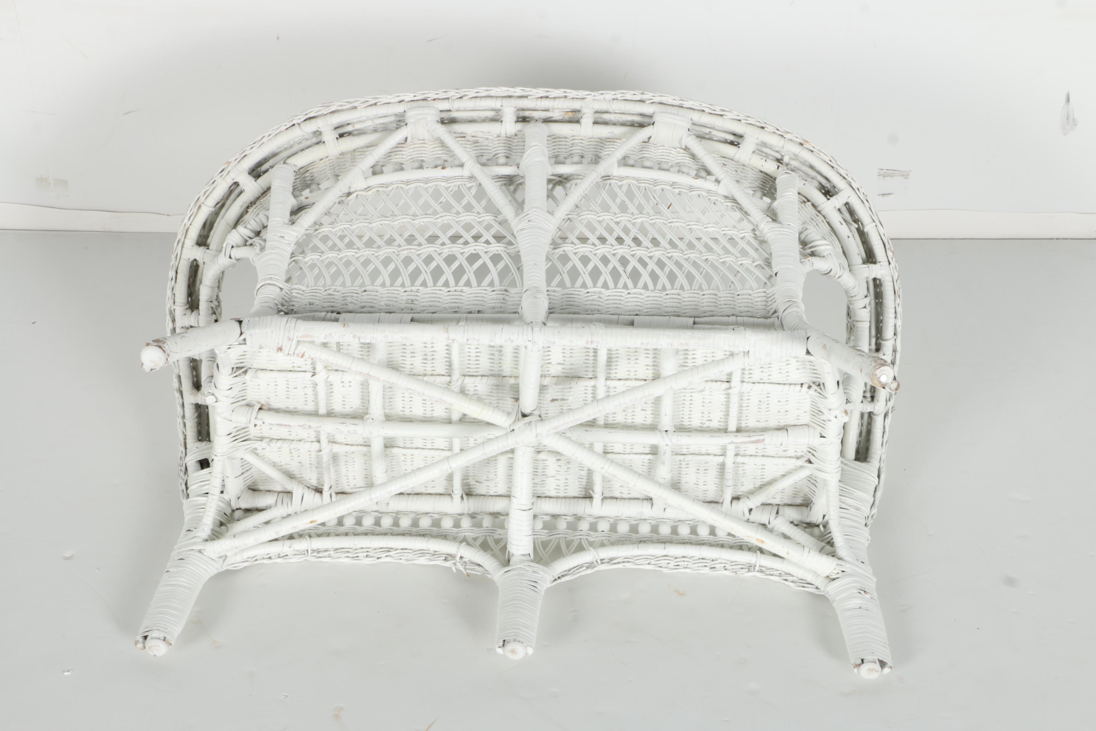 Children's Wicker Toy Furniture Set