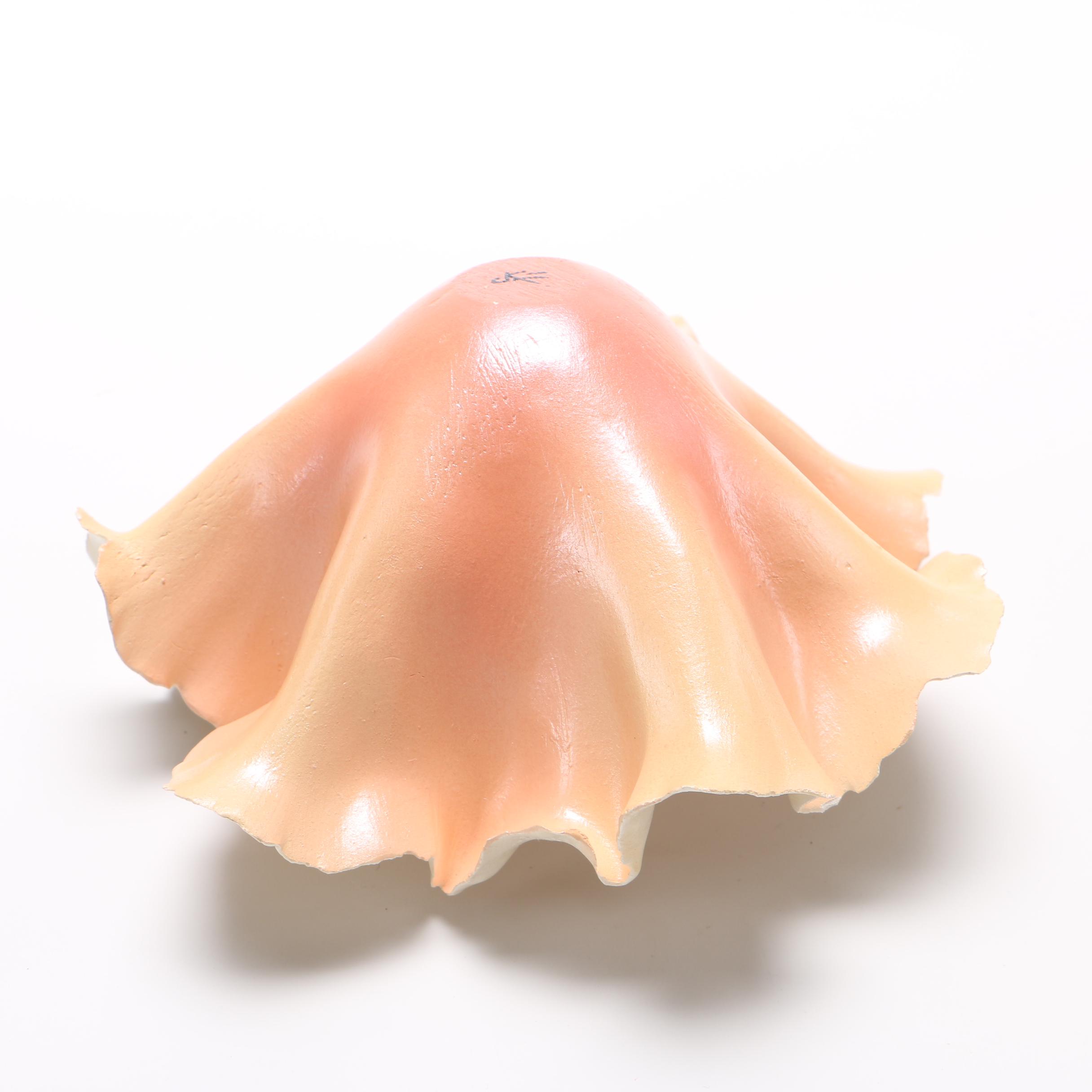 Handbuilt Pink Porcelain Handkerchief Bowls