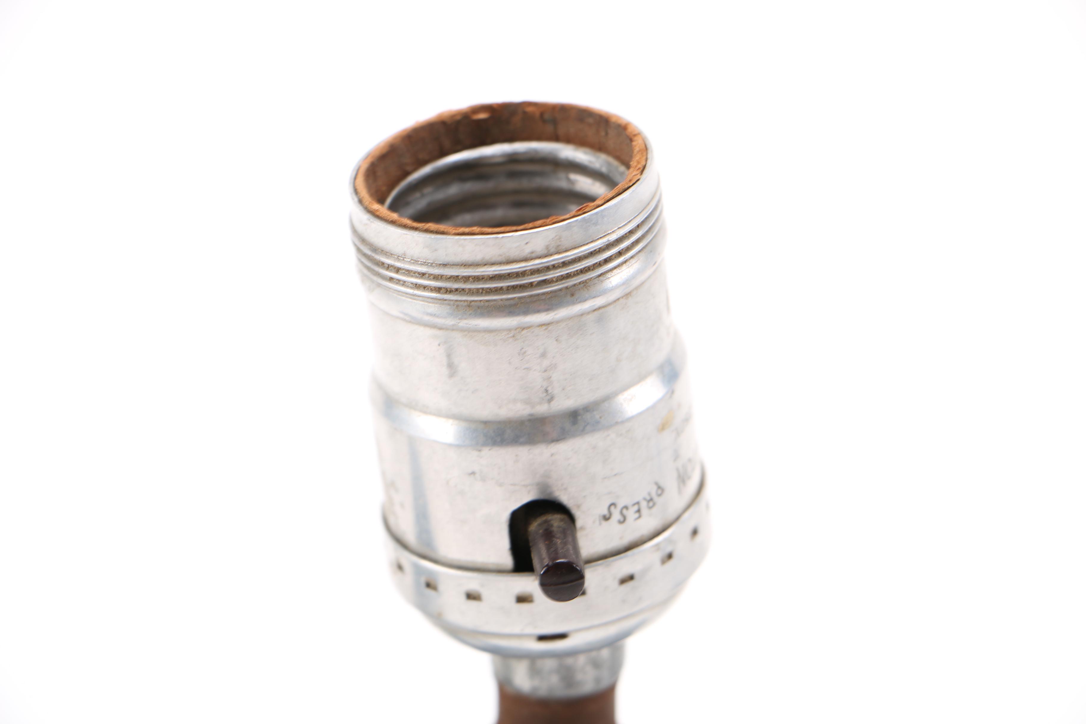 Pair of Black and Gold Ceramic Table Lamps