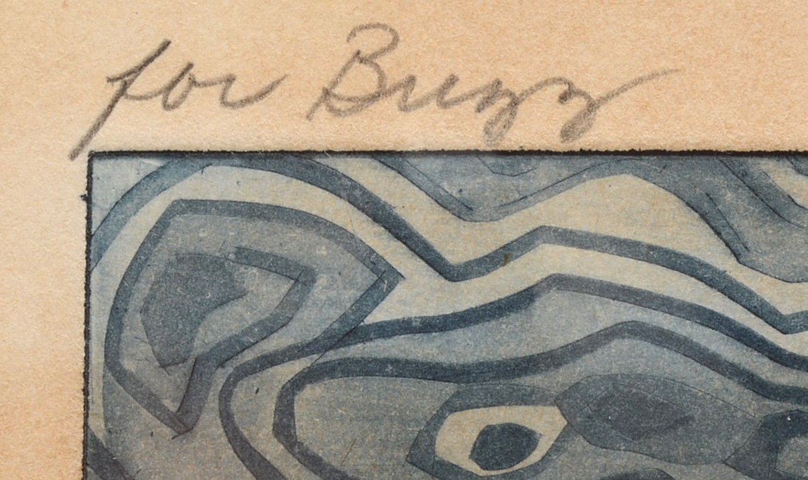 Jean Lodge 1973 Signed Limited Edition Artist's Proof Aquatint Etching "Inlet"