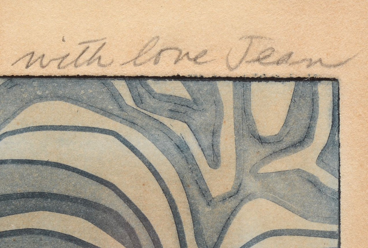 Jean Lodge 1973 Signed Limited Edition Artist's Proof Aquatint Etching "Inlet"