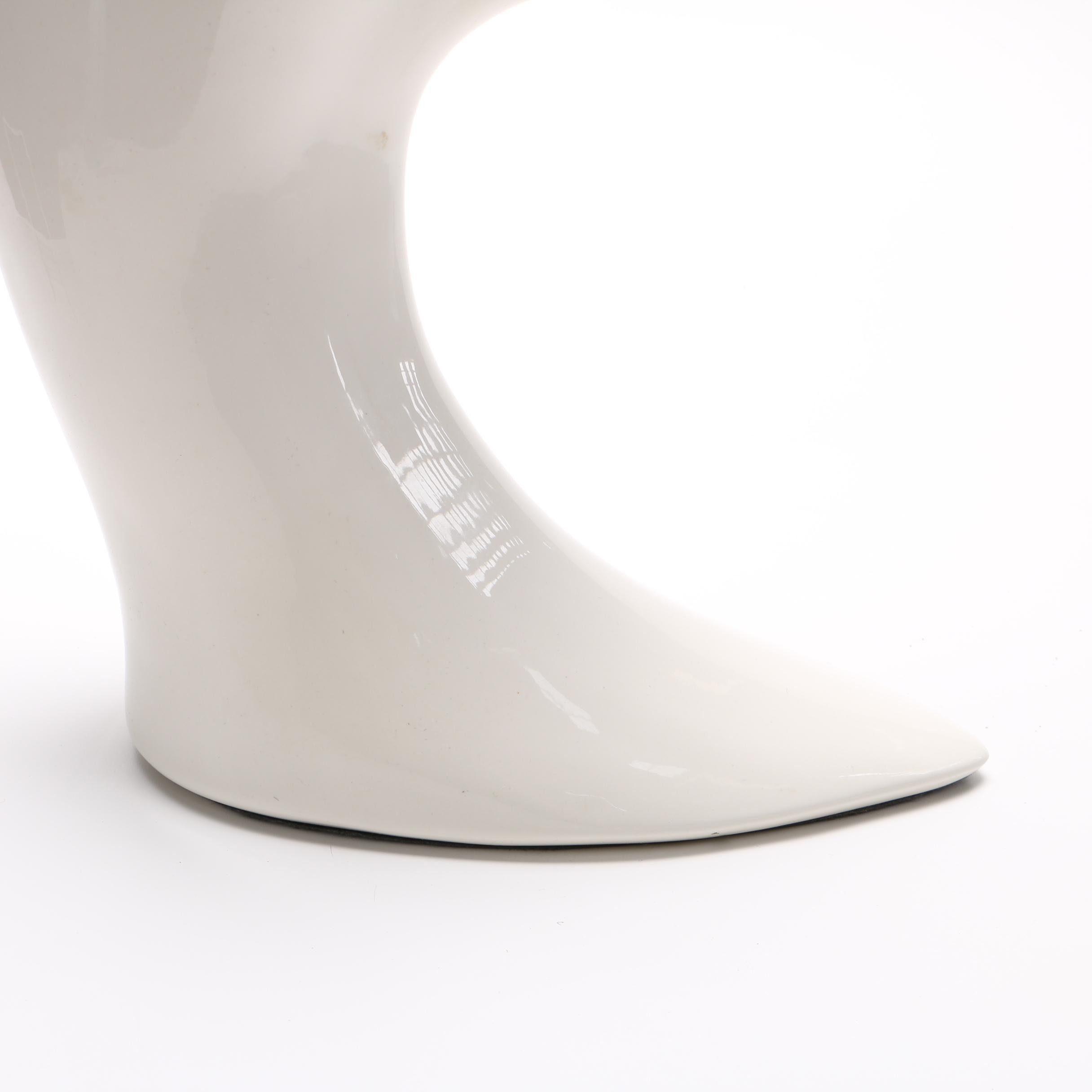 Porcelain Art Deco Style Woman's Head Sculpture