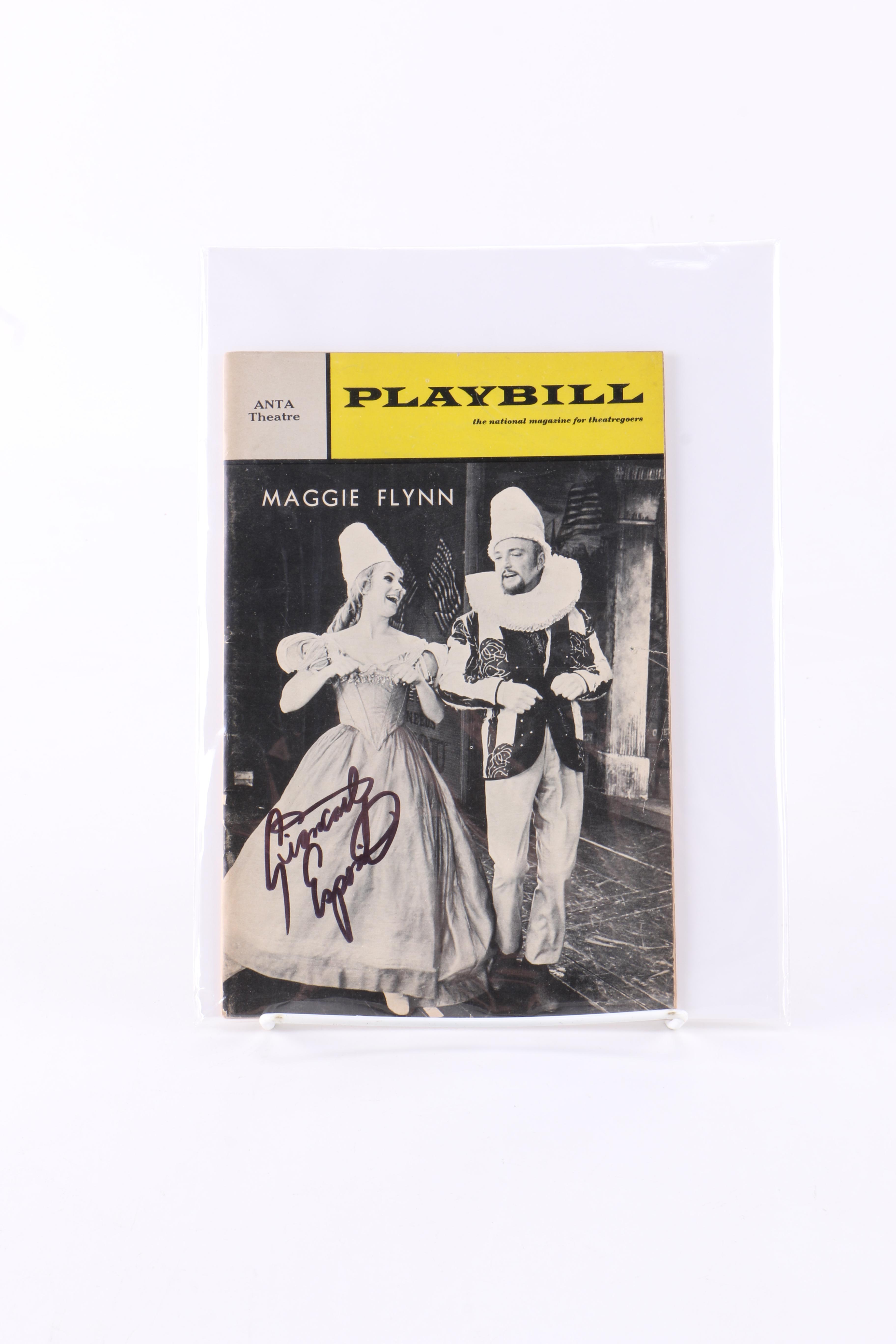 Giancarlo Esposito Autographed Vintage "Maggie Flynn" "Playbills"