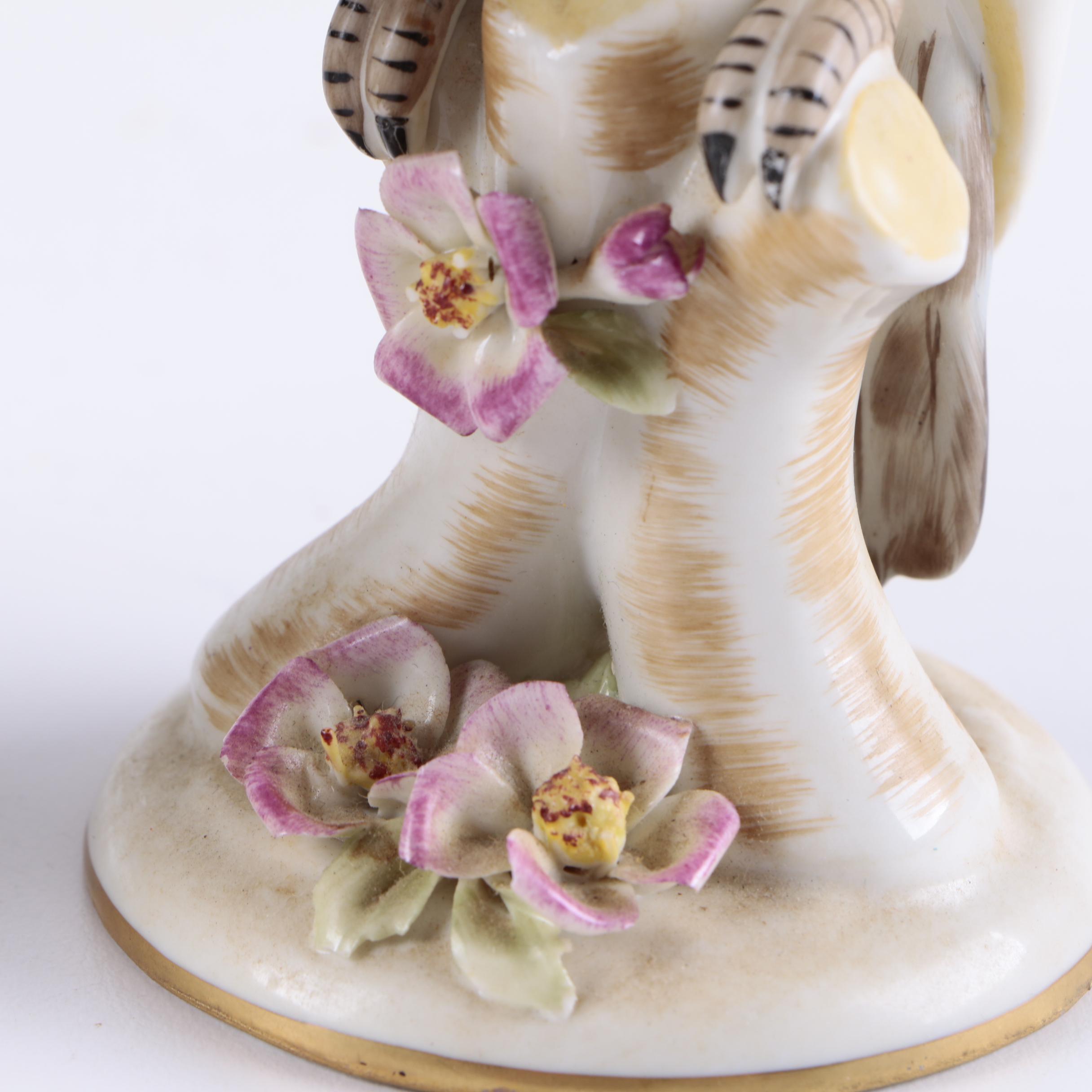 Two Hand Painted Italian Cockatoo Figurines