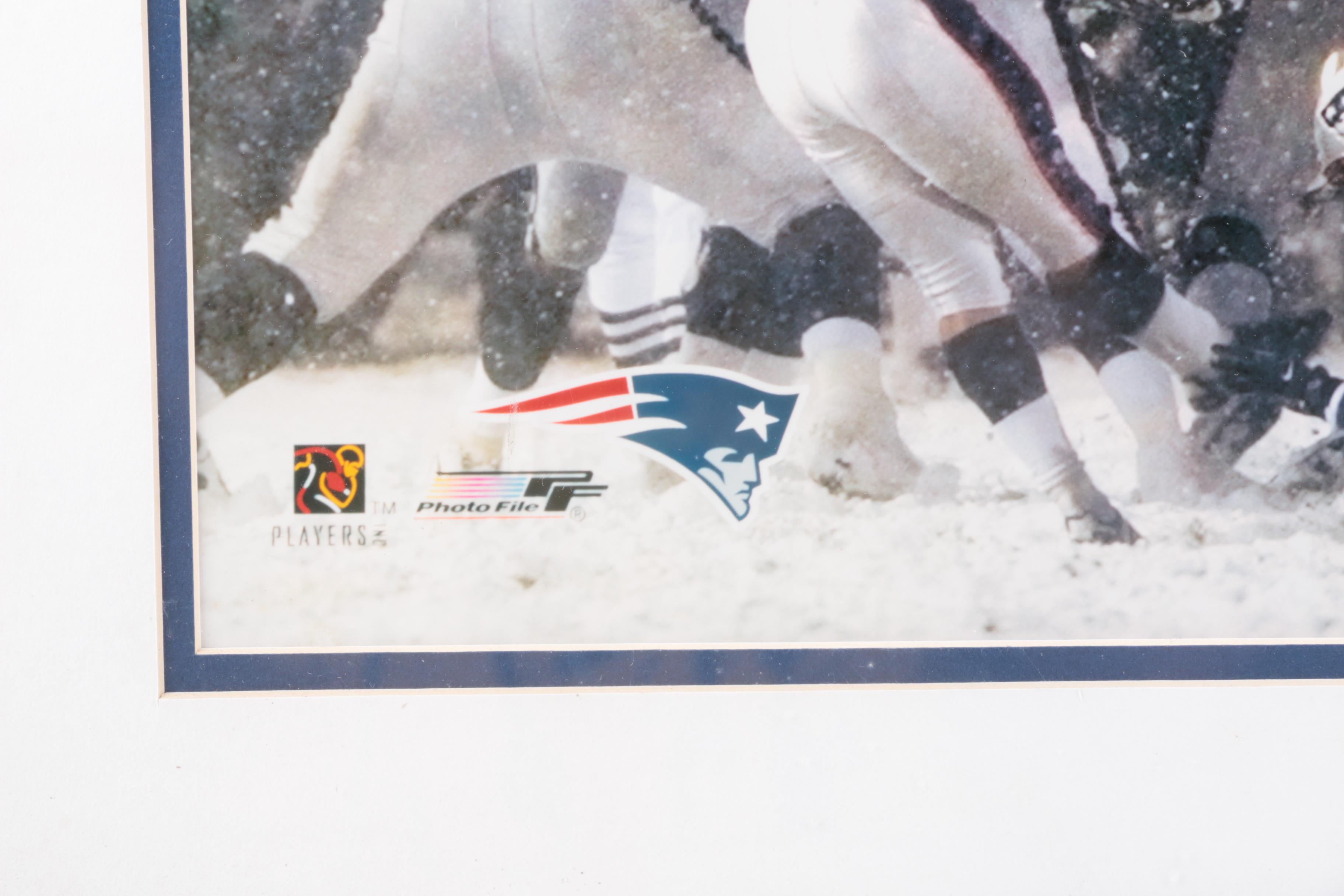 New England Patriots "Snow Kick" Photograph Autographed By Adam Vinatieri