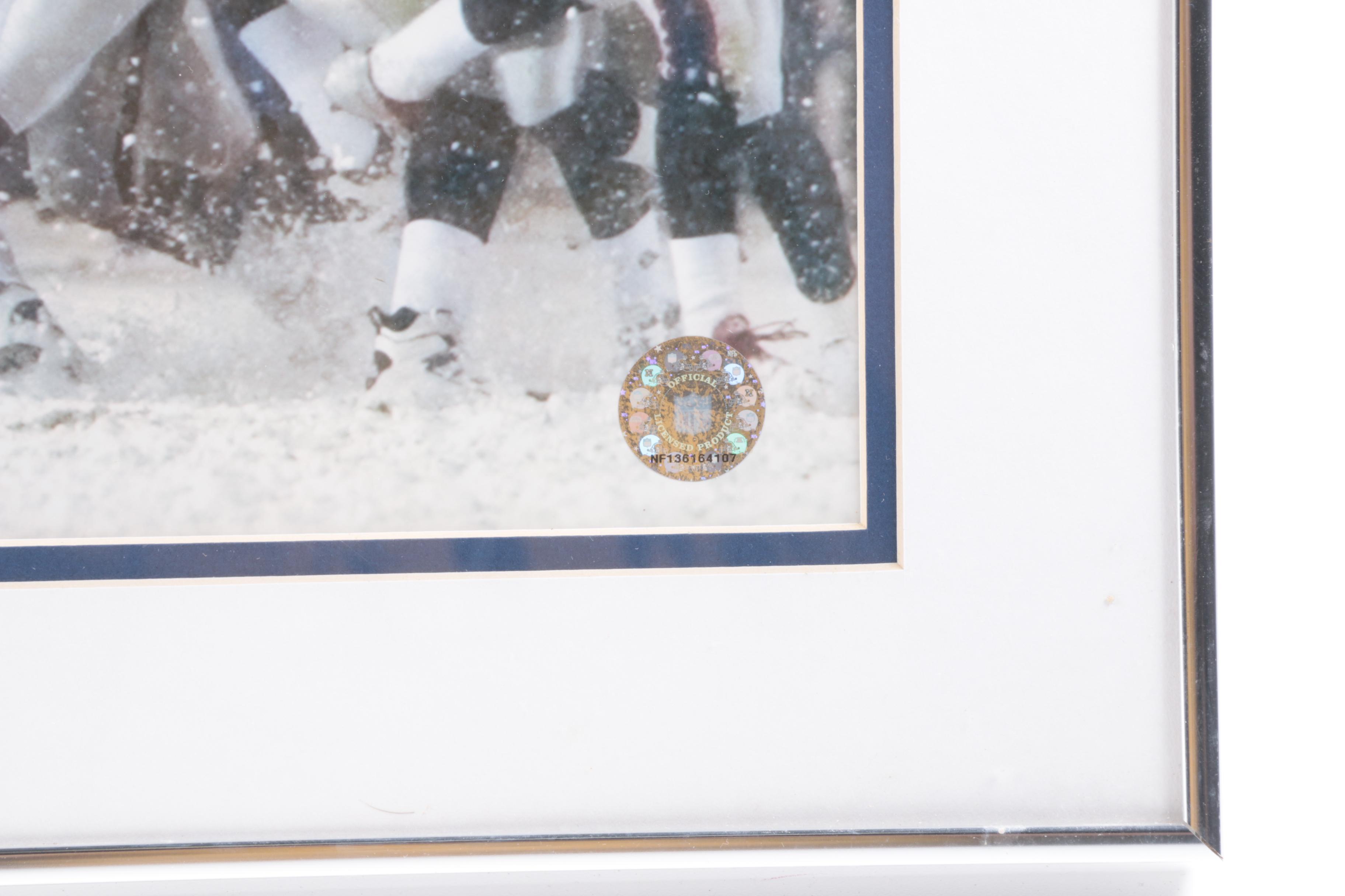 New England Patriots "Snow Kick" Photograph Autographed By Adam Vinatieri