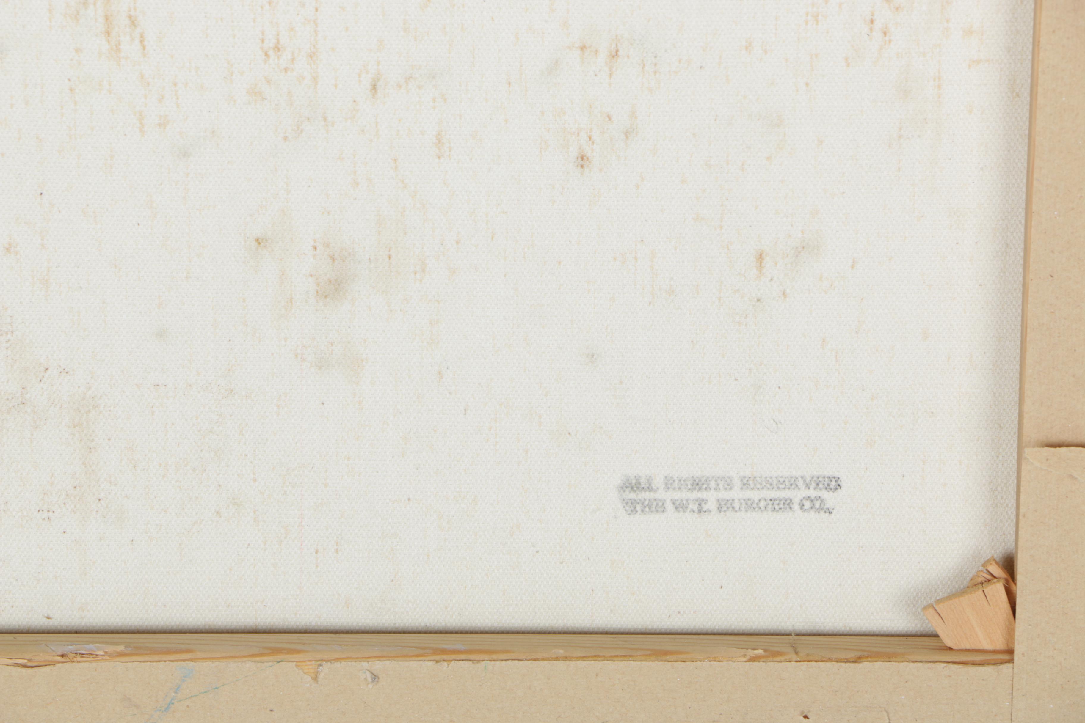 Yolanda Razzeto Acrylic Painting on Canvas "Garden Landscape"