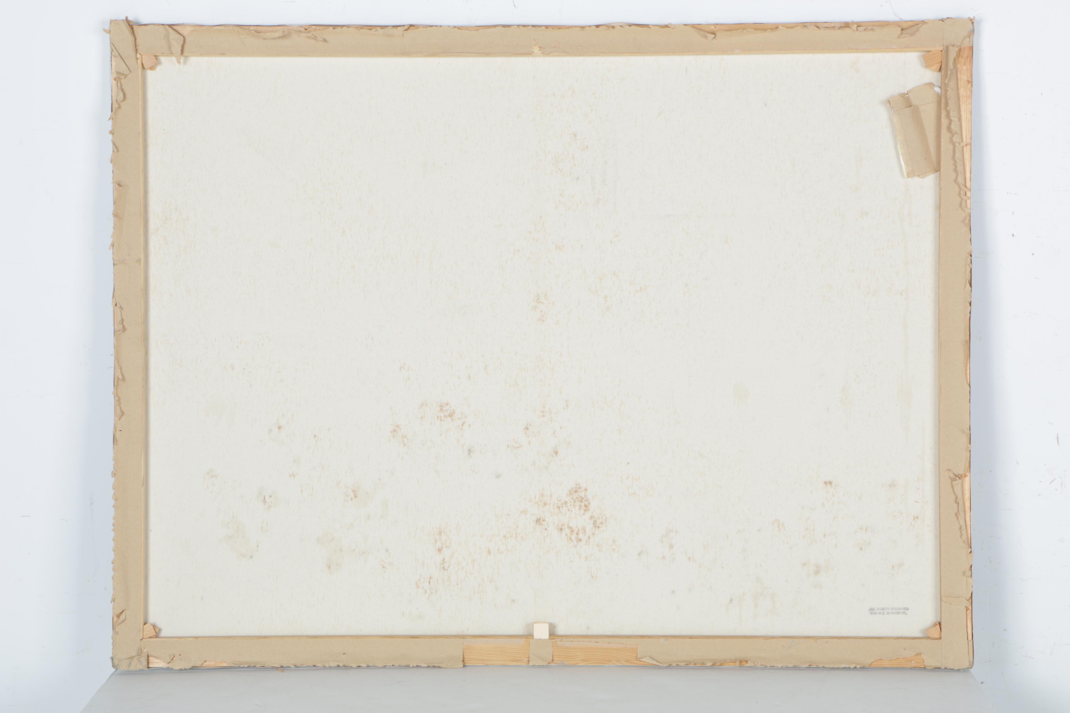 Yolanda Razzeto Acrylic Painting on Canvas "Garden Landscape"