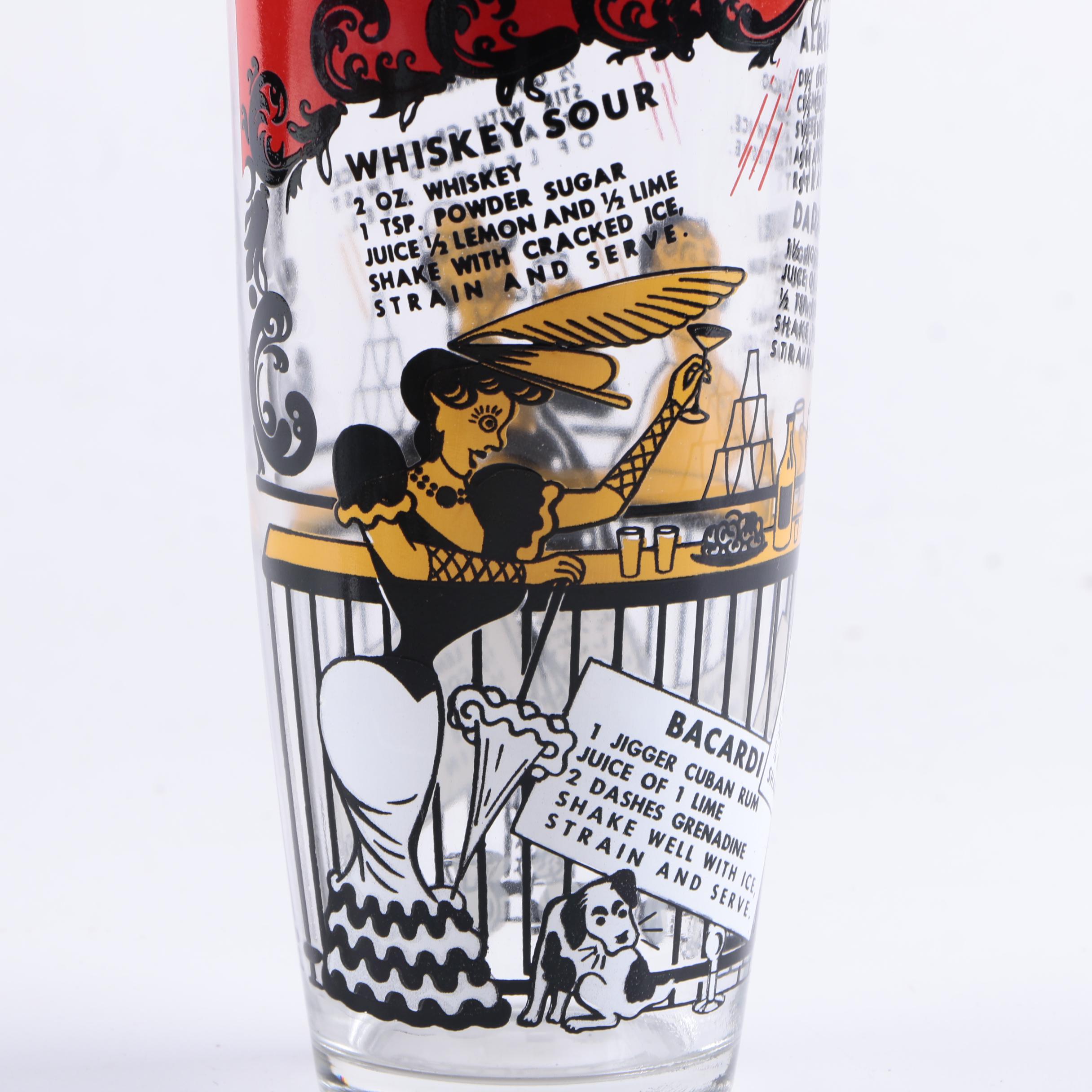 Vintage Mid-Century Glass Barware