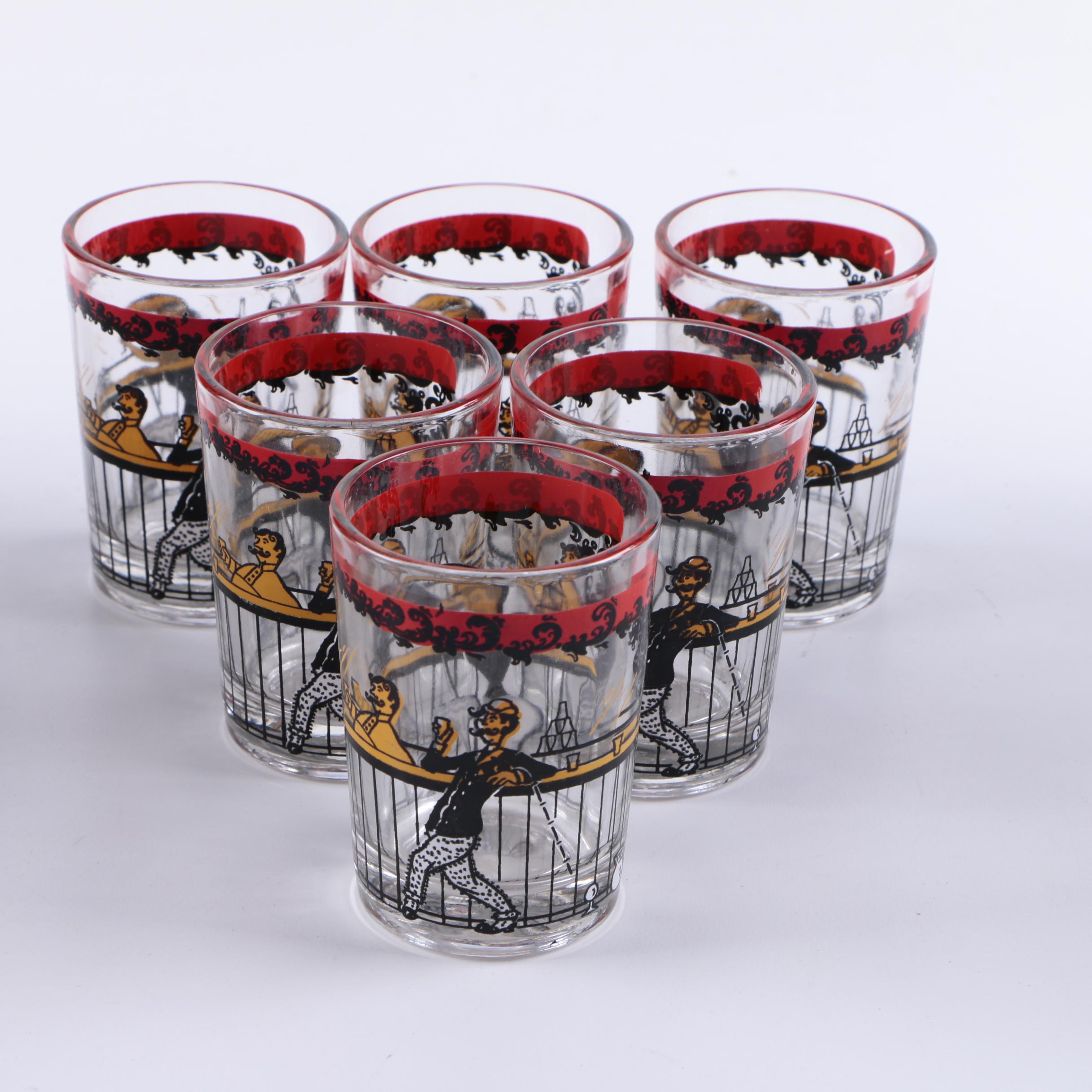 Vintage Mid-Century Glass Barware