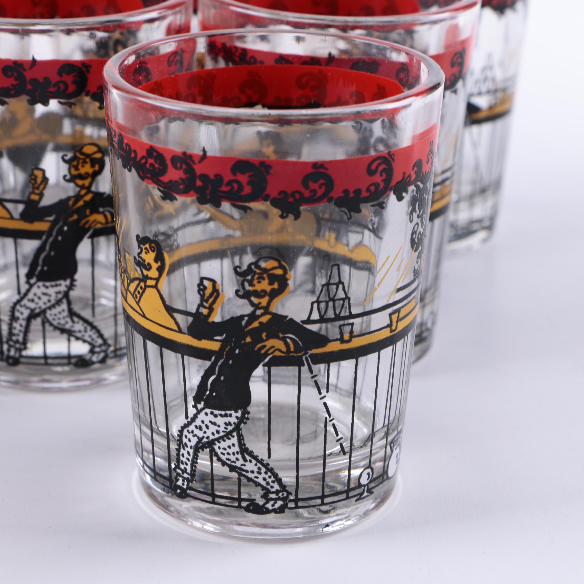 Vintage Mid-Century Glass Barware