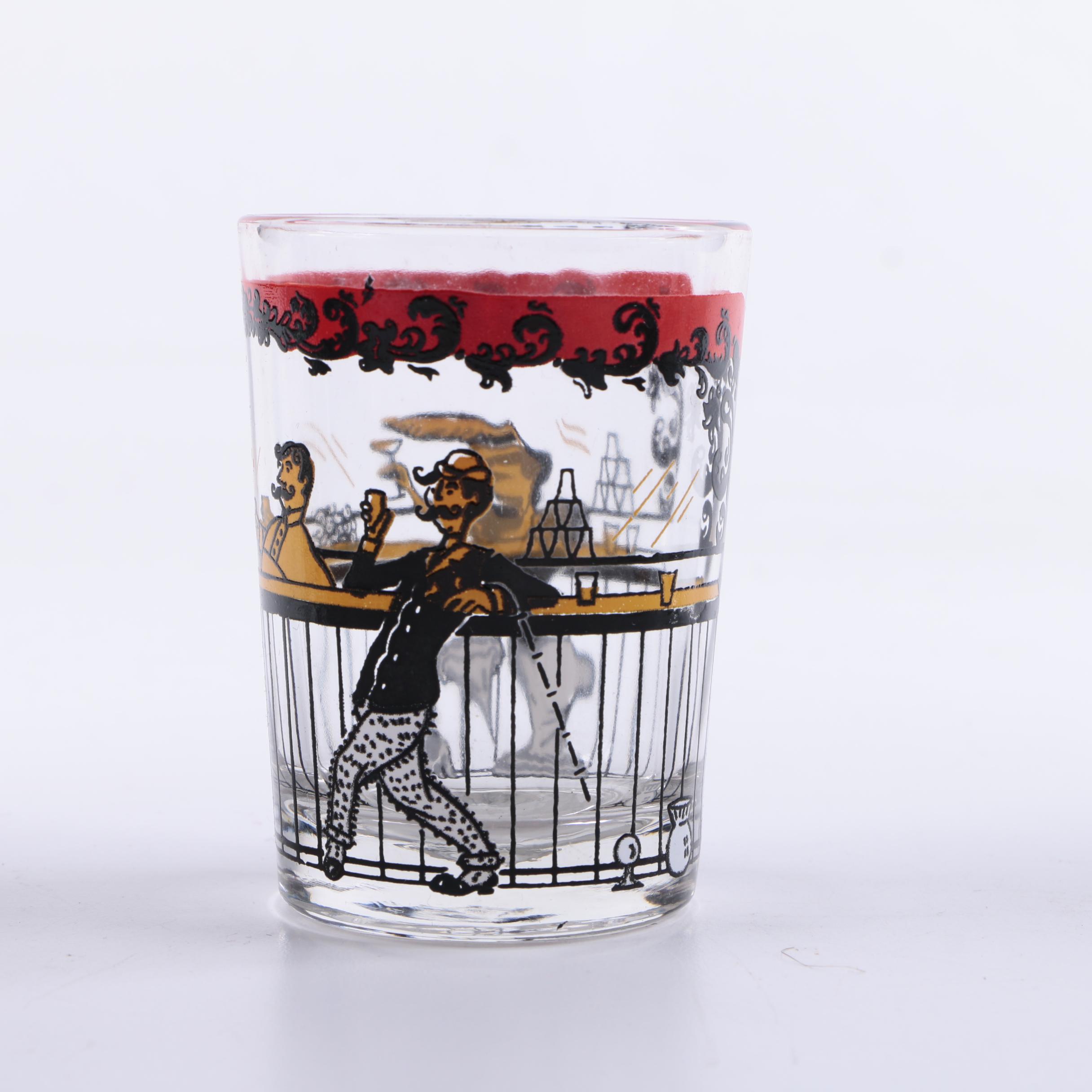 Vintage Mid-Century Glass Barware