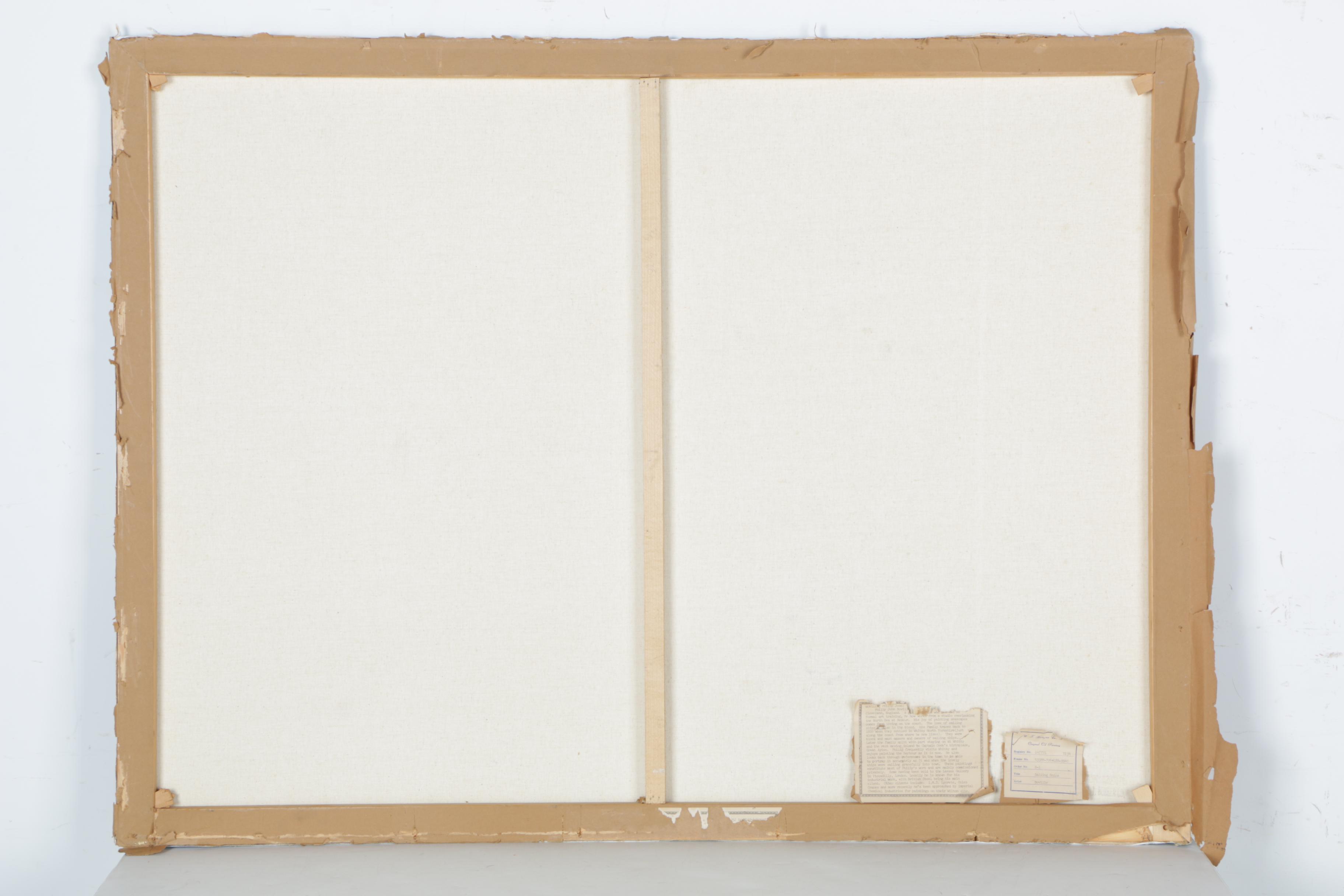 Philip John Boville Oil Painting on Canvas "Sailing Ships"