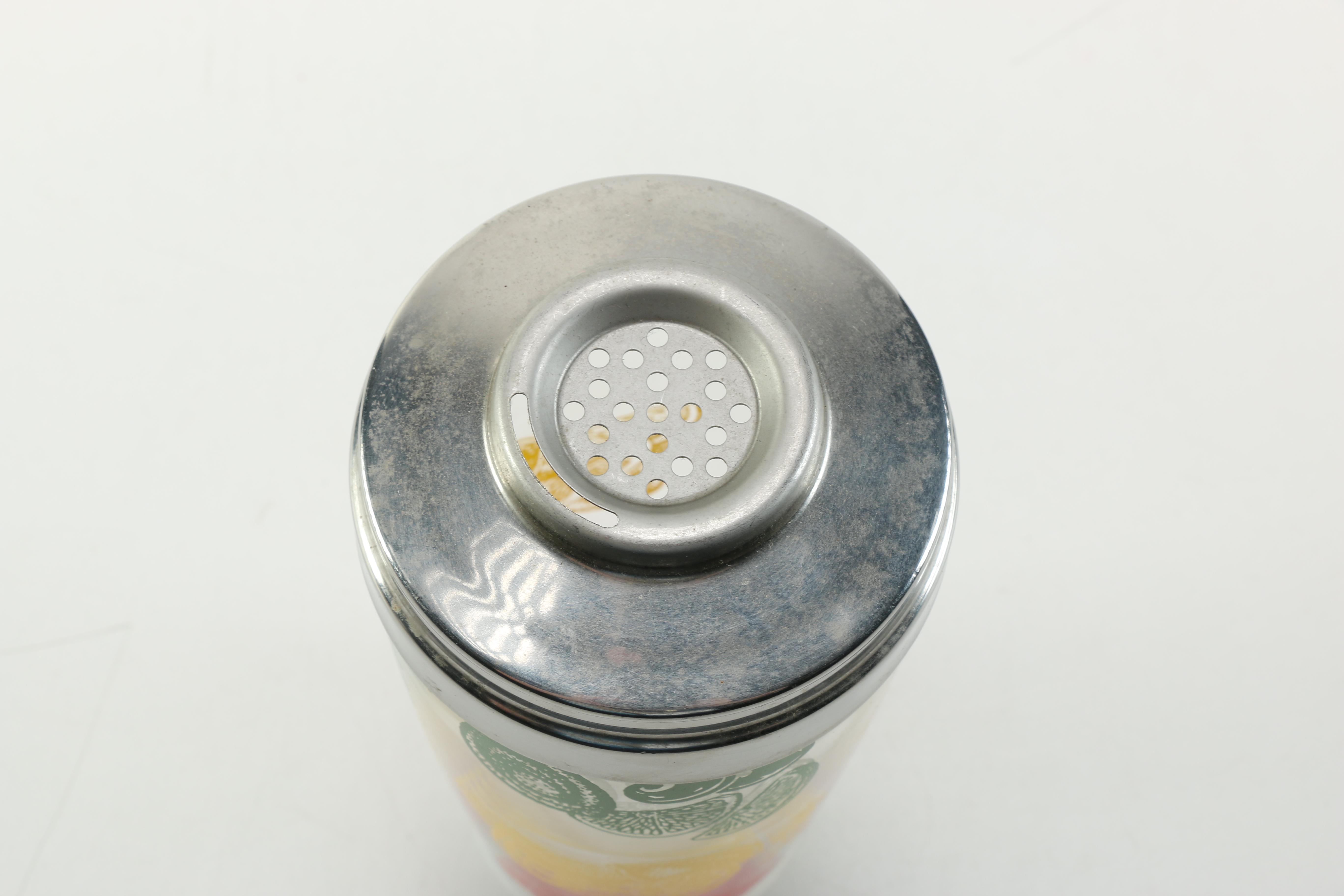 Vintage Top Hat Themed Colorful Barware